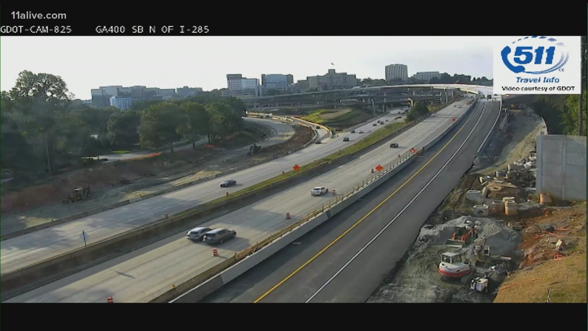 The construction at the I-285 interchange has been under construction for months.