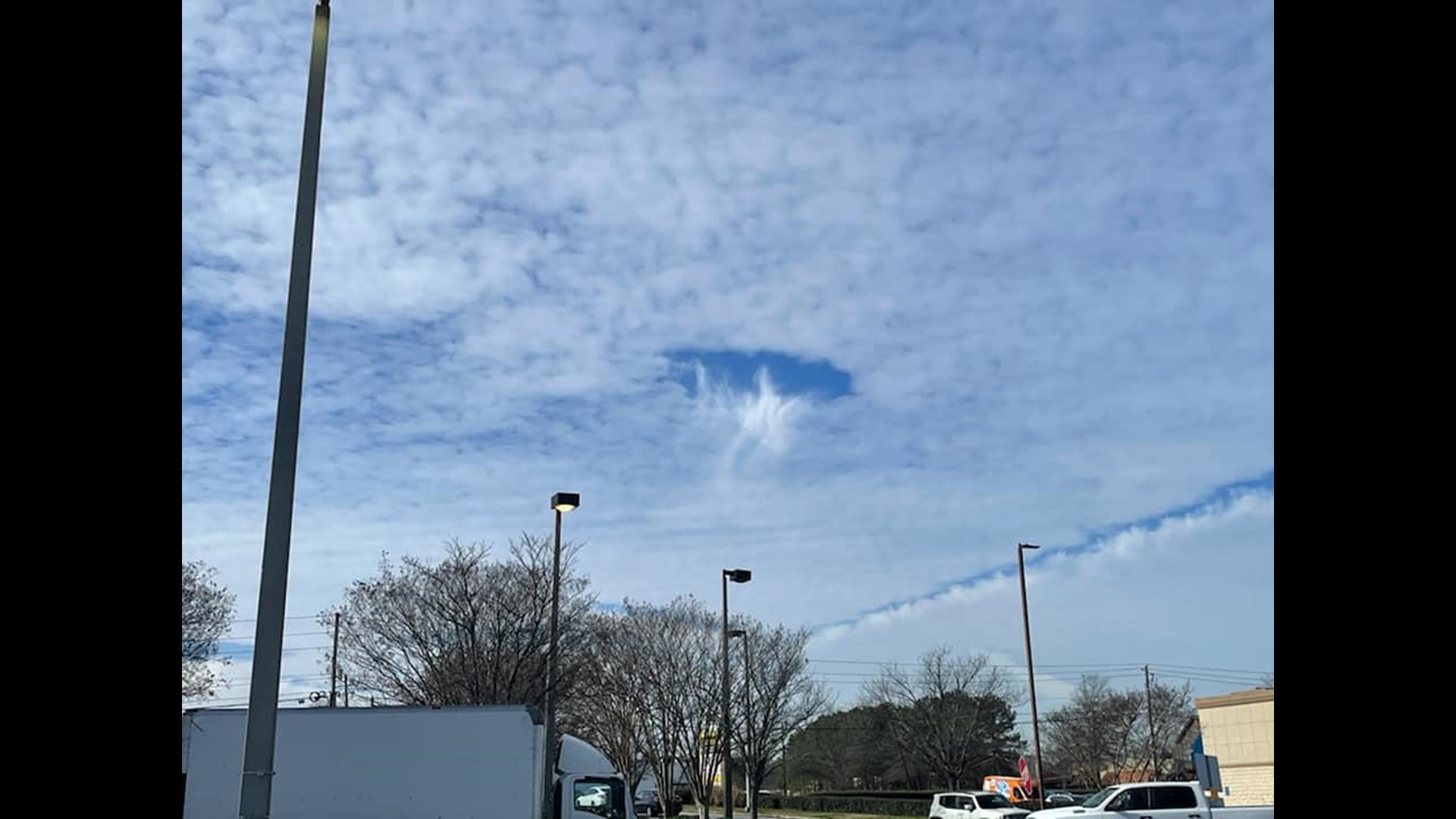 Strange clouds seen in north