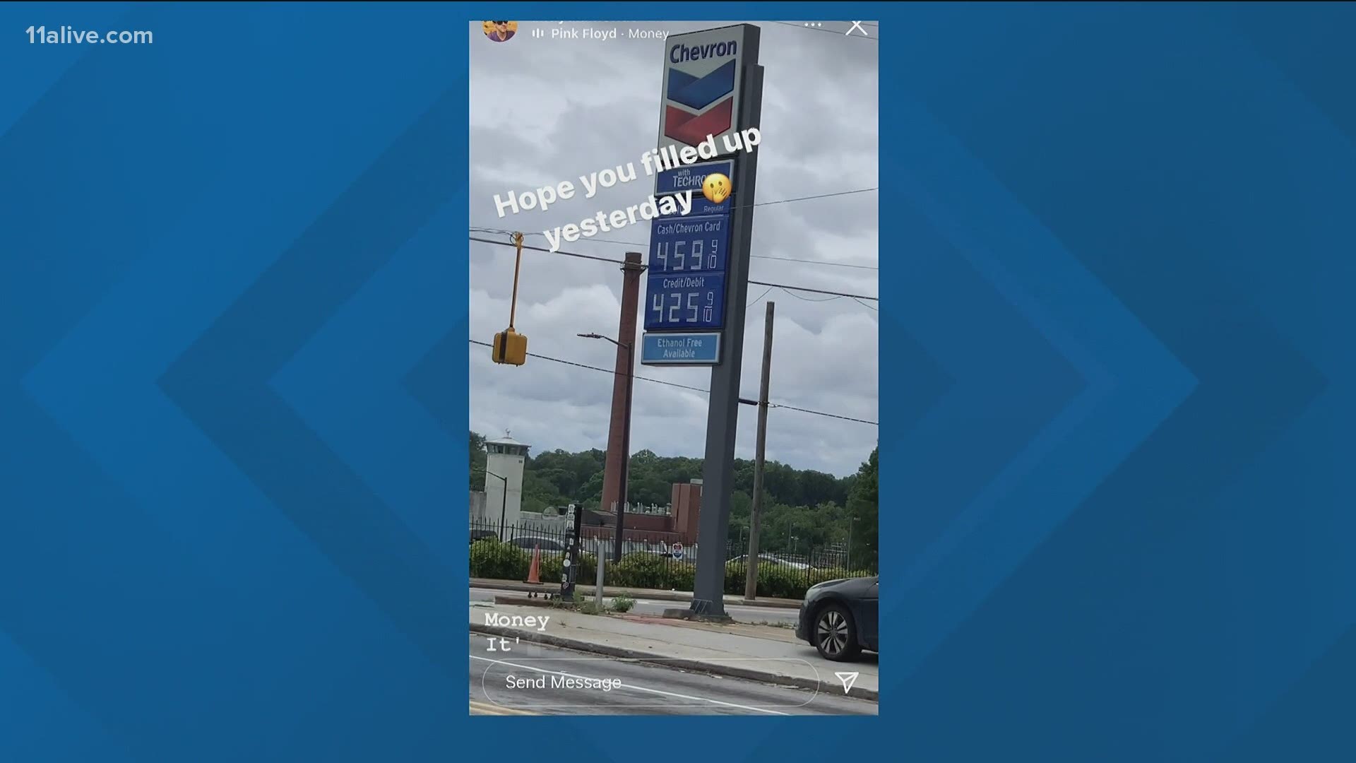 Users on social media shared pictures of gas prices at more than $4 per  gallon.