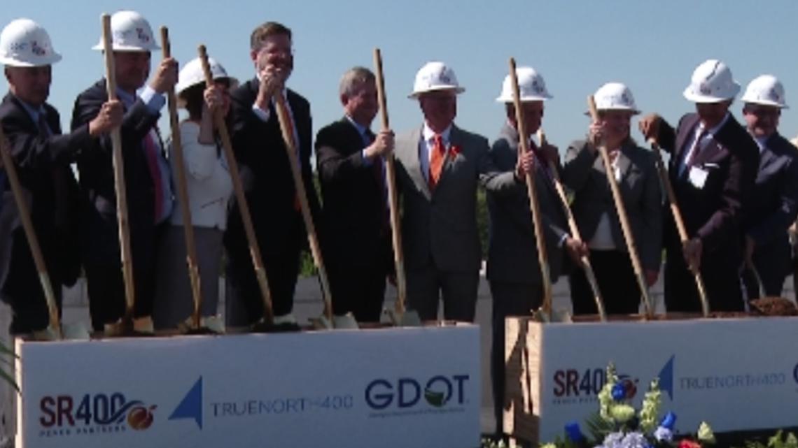 Officials break ground on GA-400 express lanes project