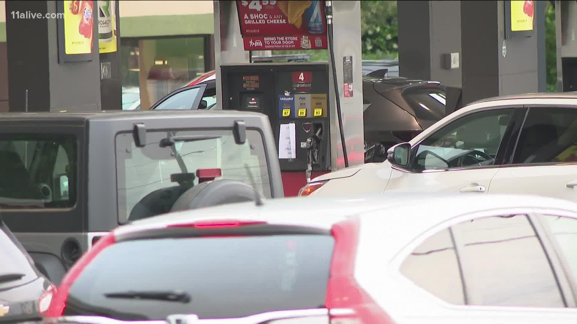 AAA puts the average price for a gallon of regular gas in Georgia at $3.18.
