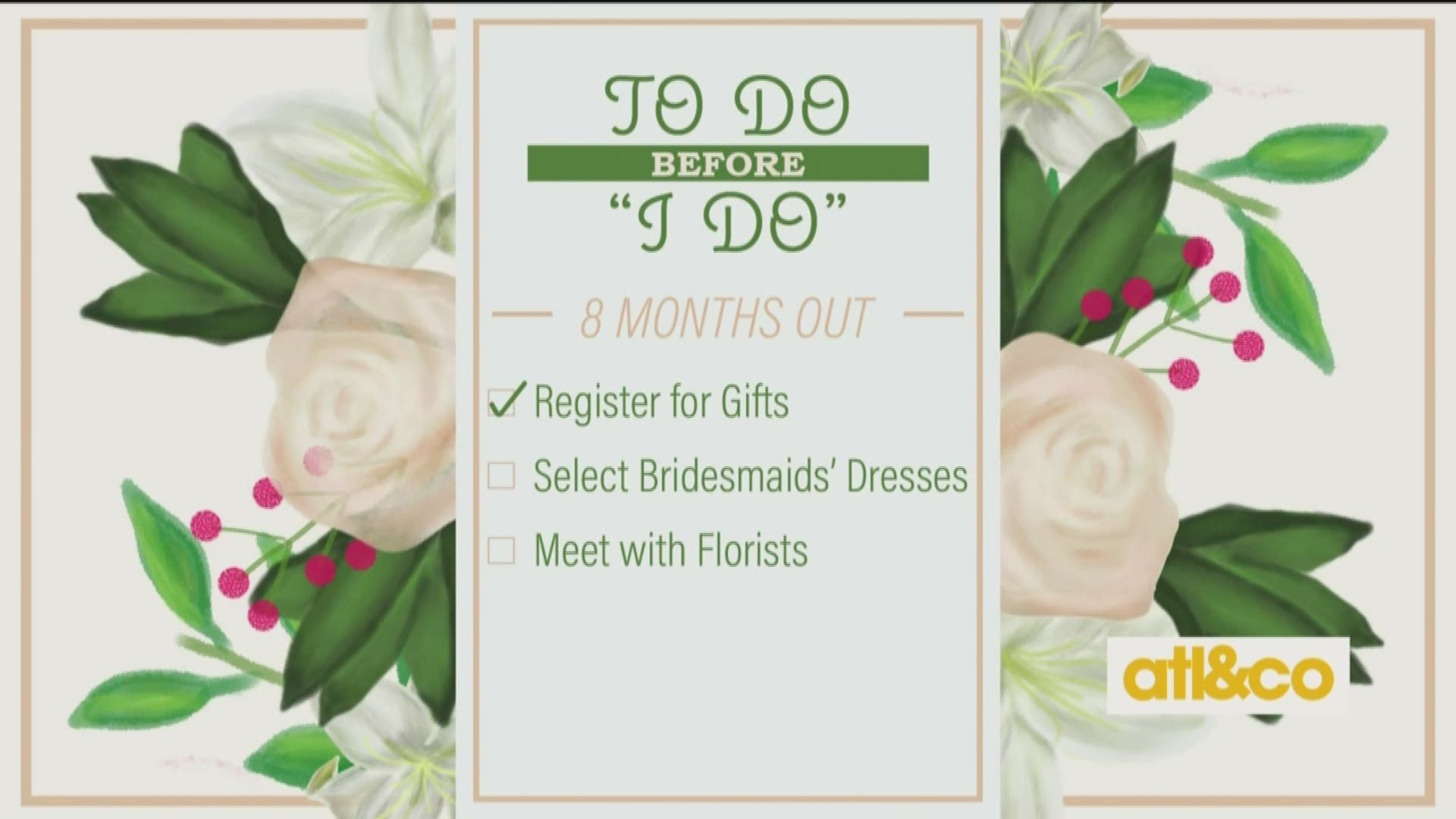 Wedding planning expert Renee Bledsoe shares top tips for brides-to-be 8 months out!