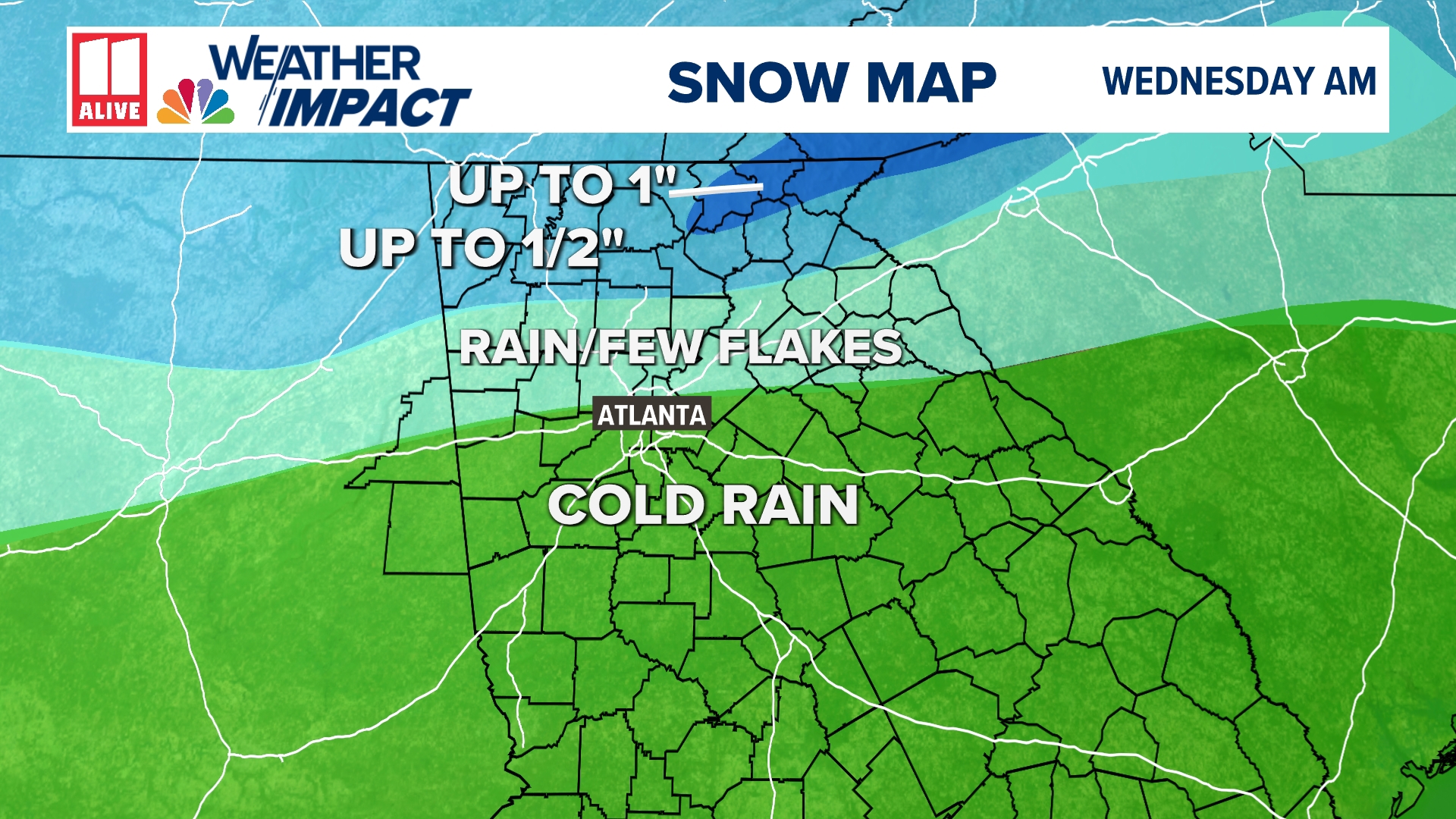 Weather Impact | Winter Weather Advisory for parts of north Georgia ...