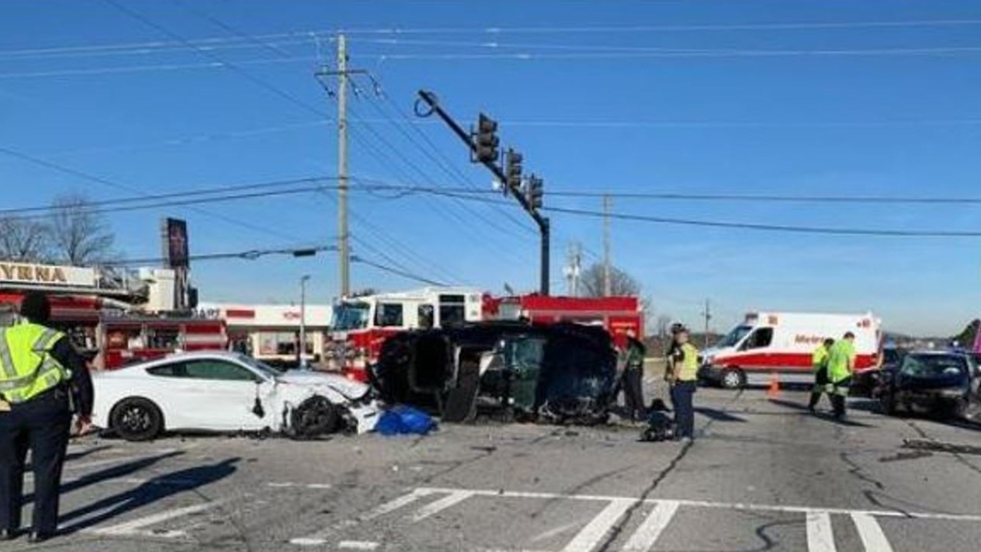 Traffic accident in Smyrna on South Cobb Drive