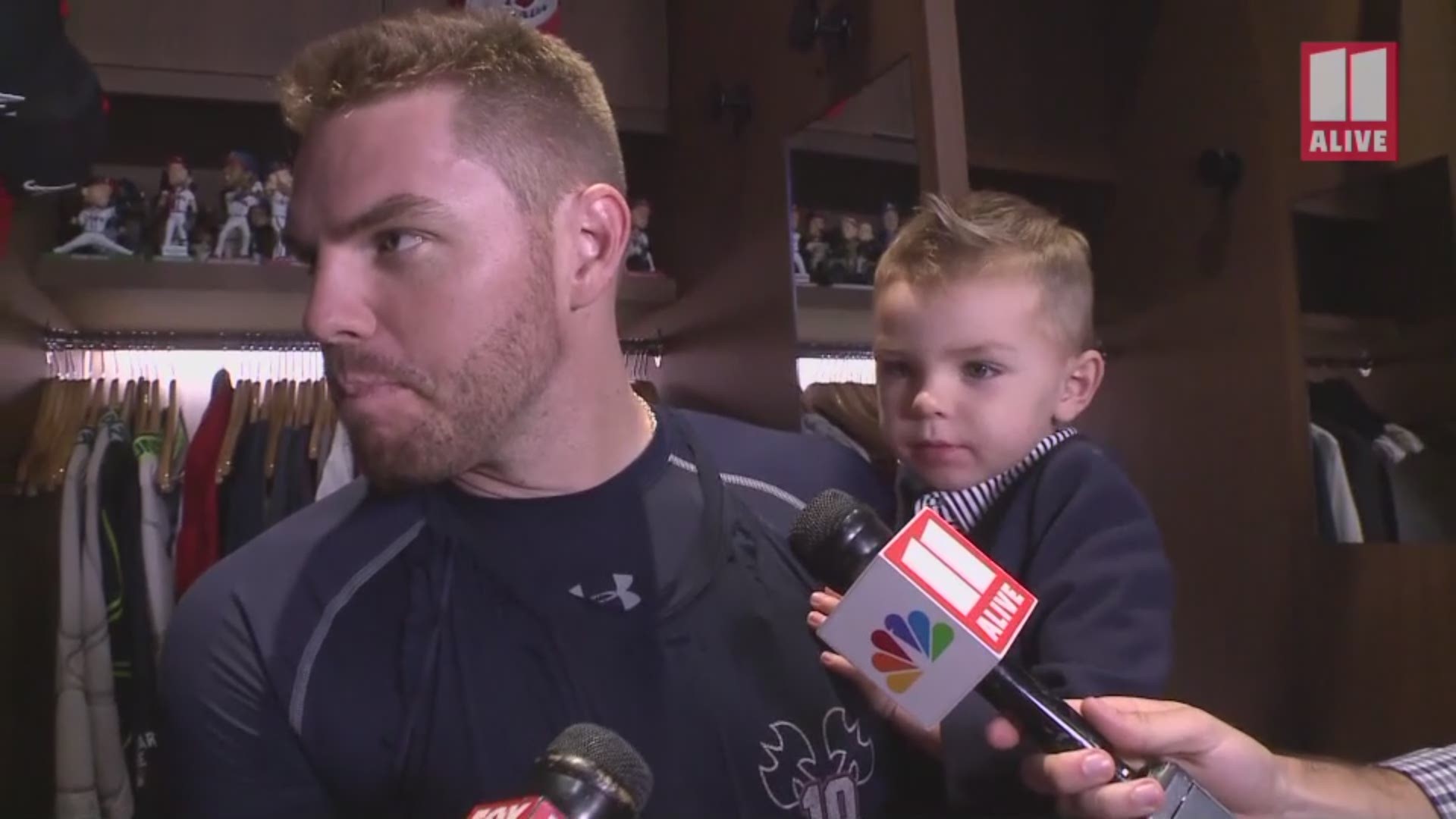 Dad may have just helped the Braves blank the Cardinals 3-0, but Charlie Freeman got most of the attention.