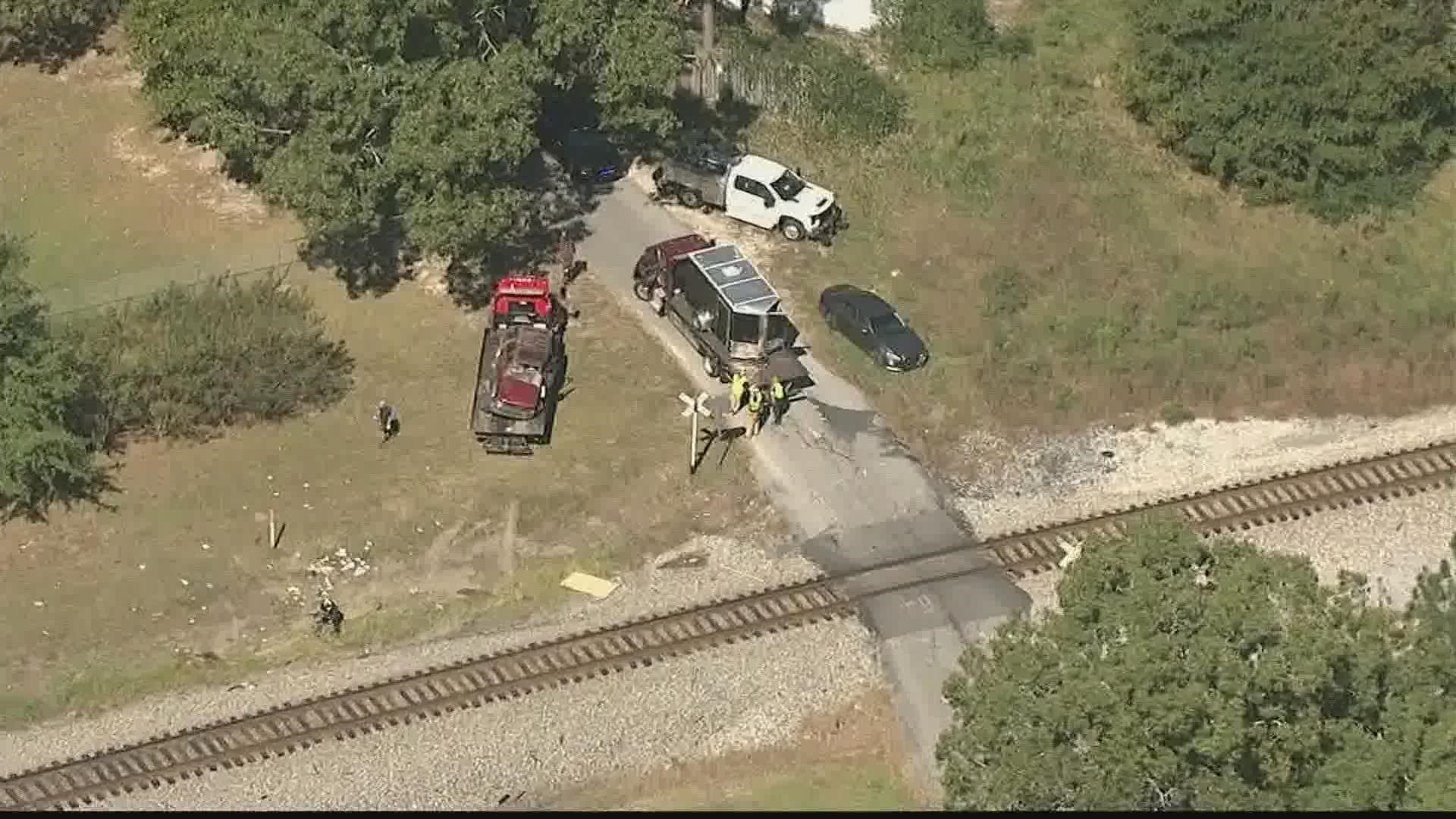 Authorities say it was a Norfolk Southern Railroad Train.