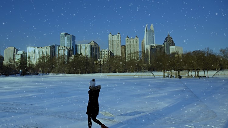 Here's who could see snow this weekend in Atlanta, north Georgia