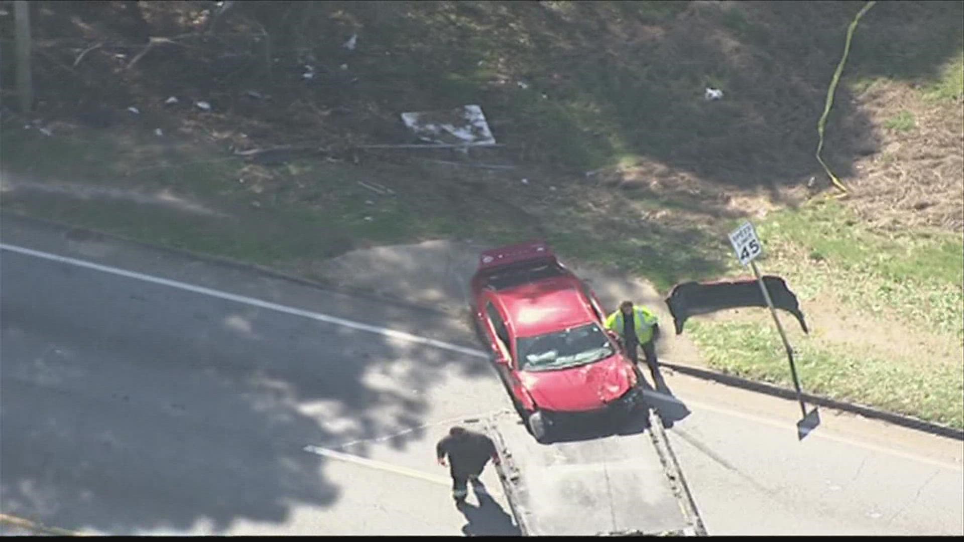 Police in South Fulton said on Thursday that shots had been fired from one car at another on Old National Highway, causing that car to crash.