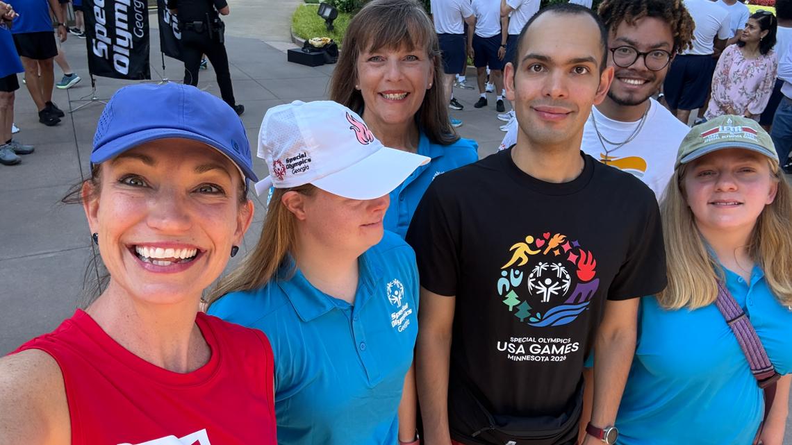 Special Olympics athletes, officers carry Flame of Hope from Atlanta to USA Games