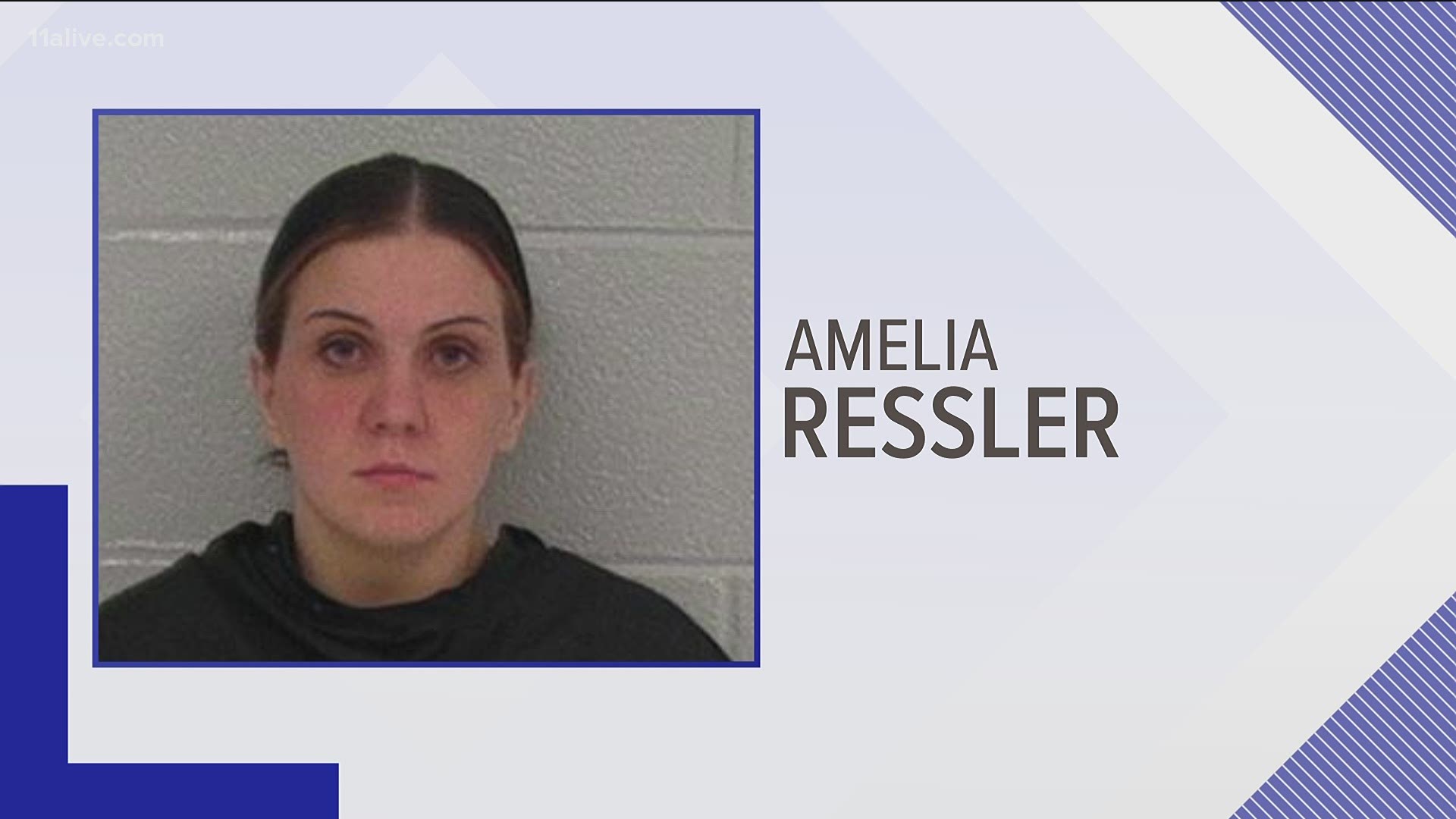 Officials said that Amelia Ressler is accused of engaging in 'indecent and immoral acts while in the presence of school-aged children.'