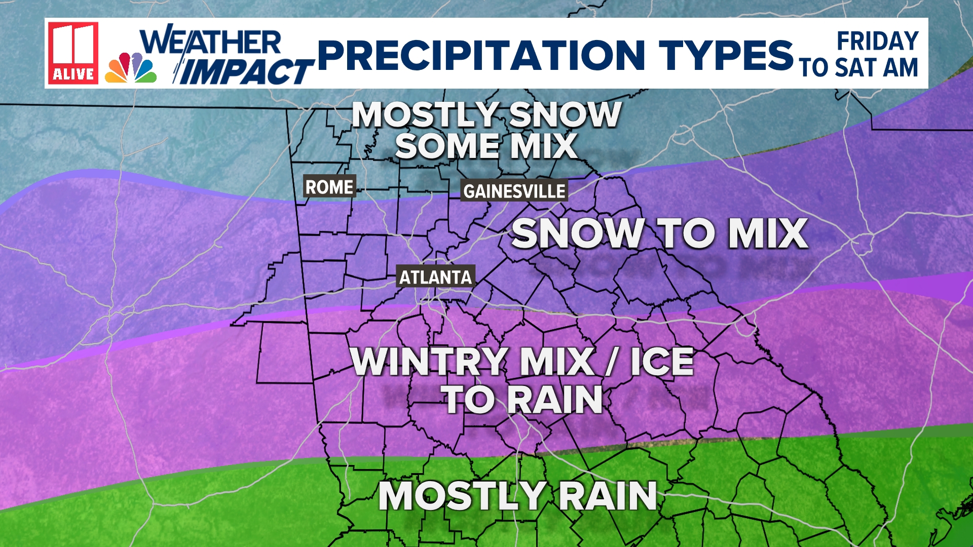 Atlanta weather forecast | Cold air set to move in | 11alive.com