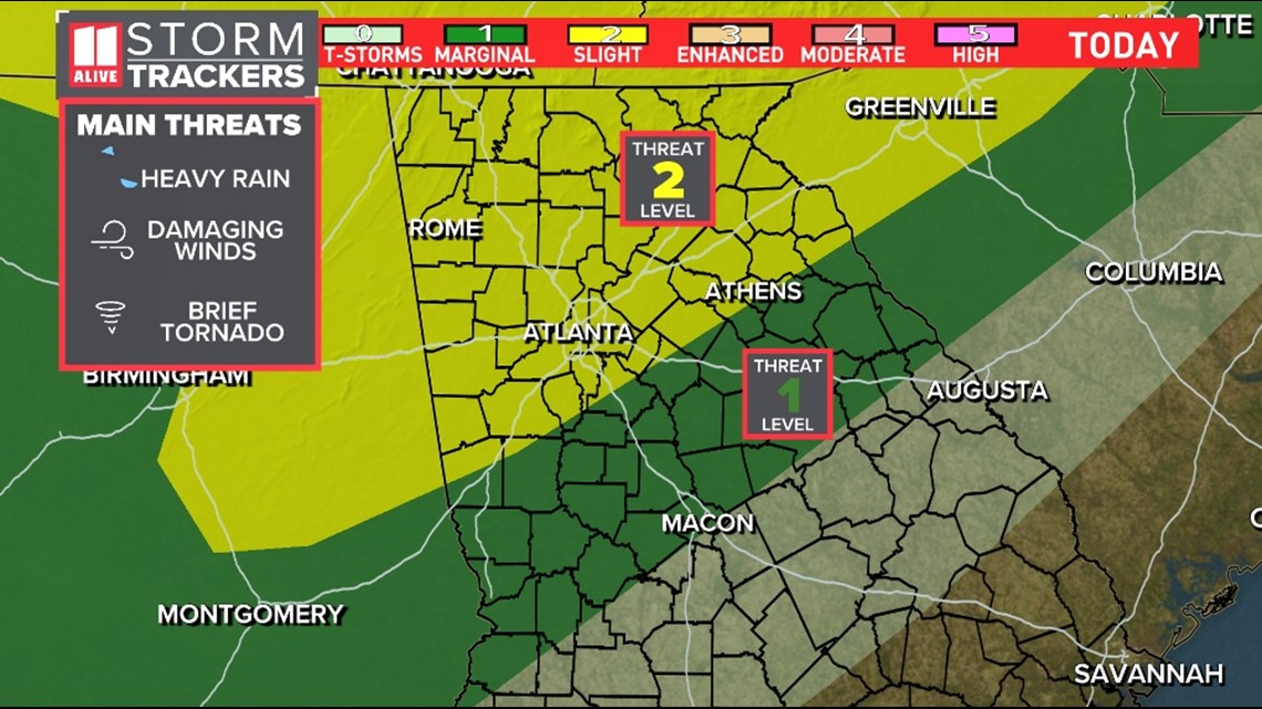 Atlanta, north Georgia weather live updates Monday March 7 | 11alive.com