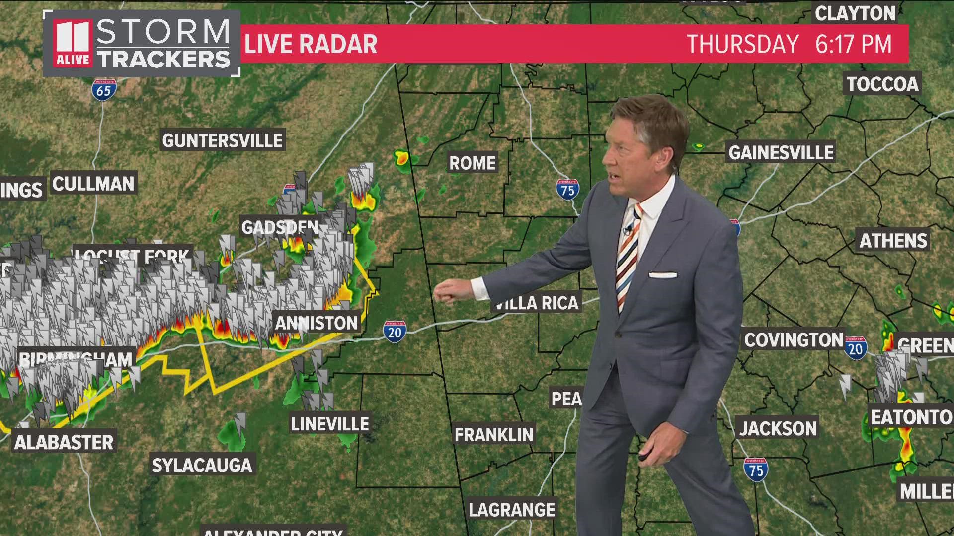 11Alive is tracking the latest weather developments.