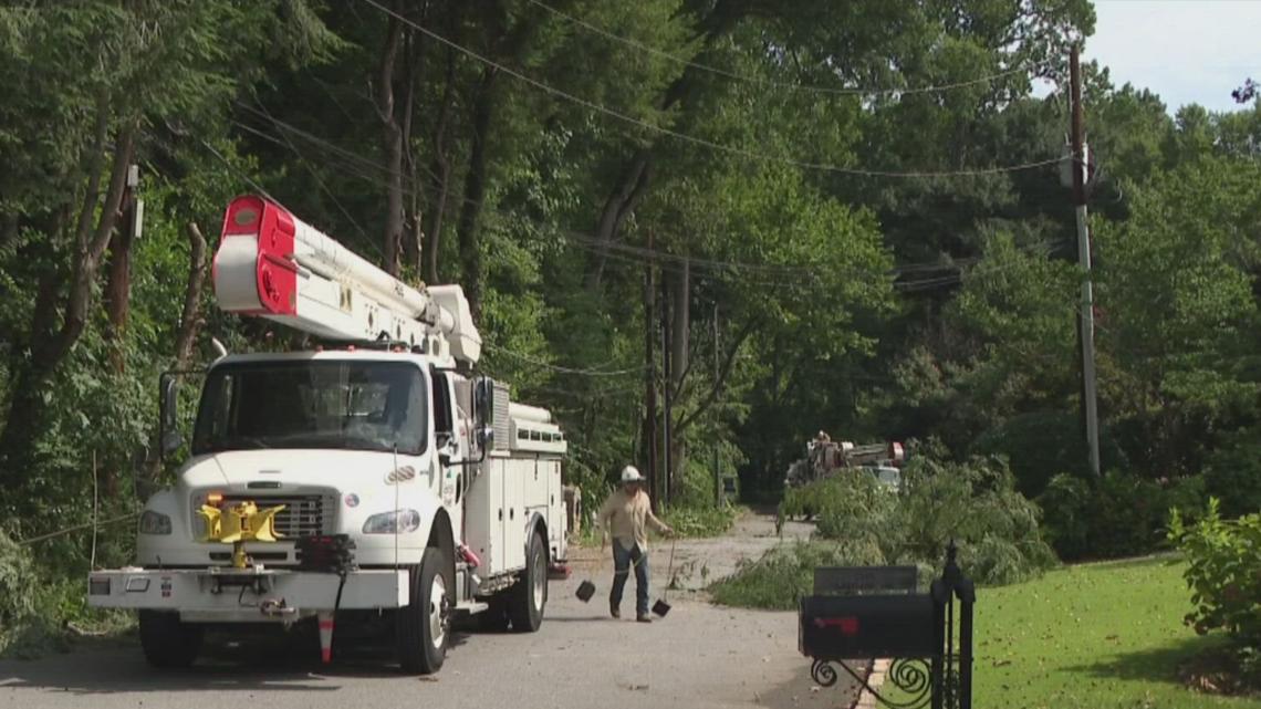 Efforts continue to restore widespread power outages after storms rip ...