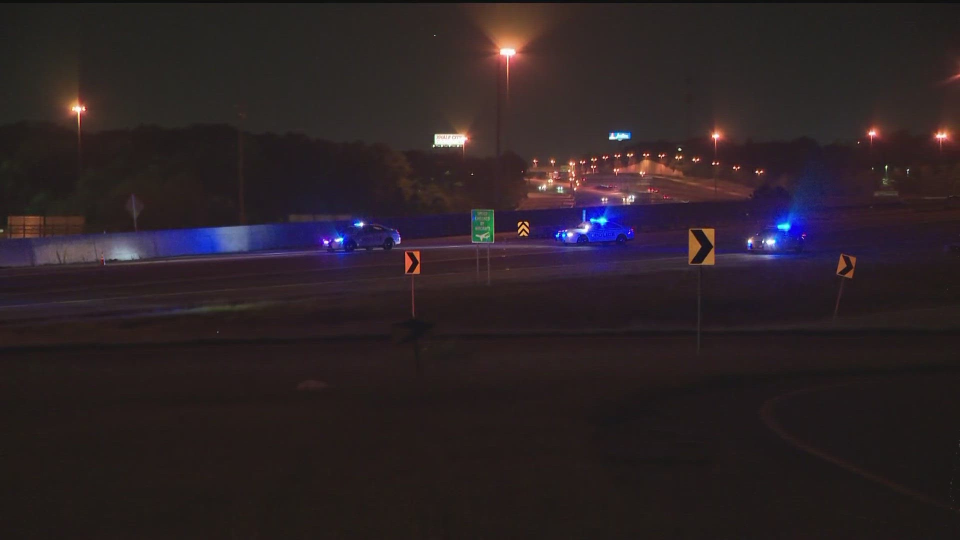 The ramp generally feeds down to Pleasant Hill Road.