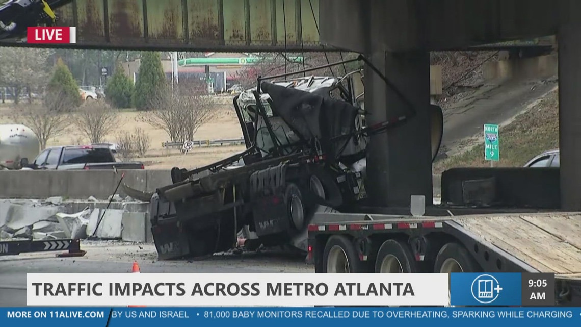 Crash on I-285 in Fulton County involving truck, GDOT says | 11alive.com