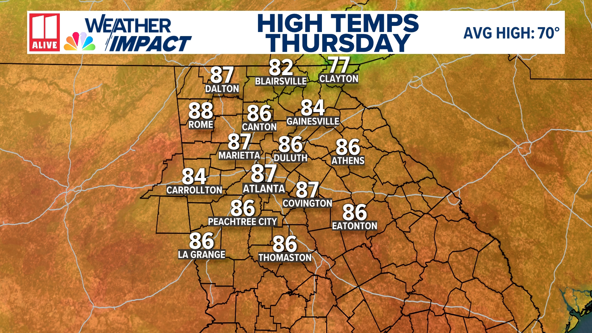 Near-record heat arrives in Atlanta this week | 11alive.com