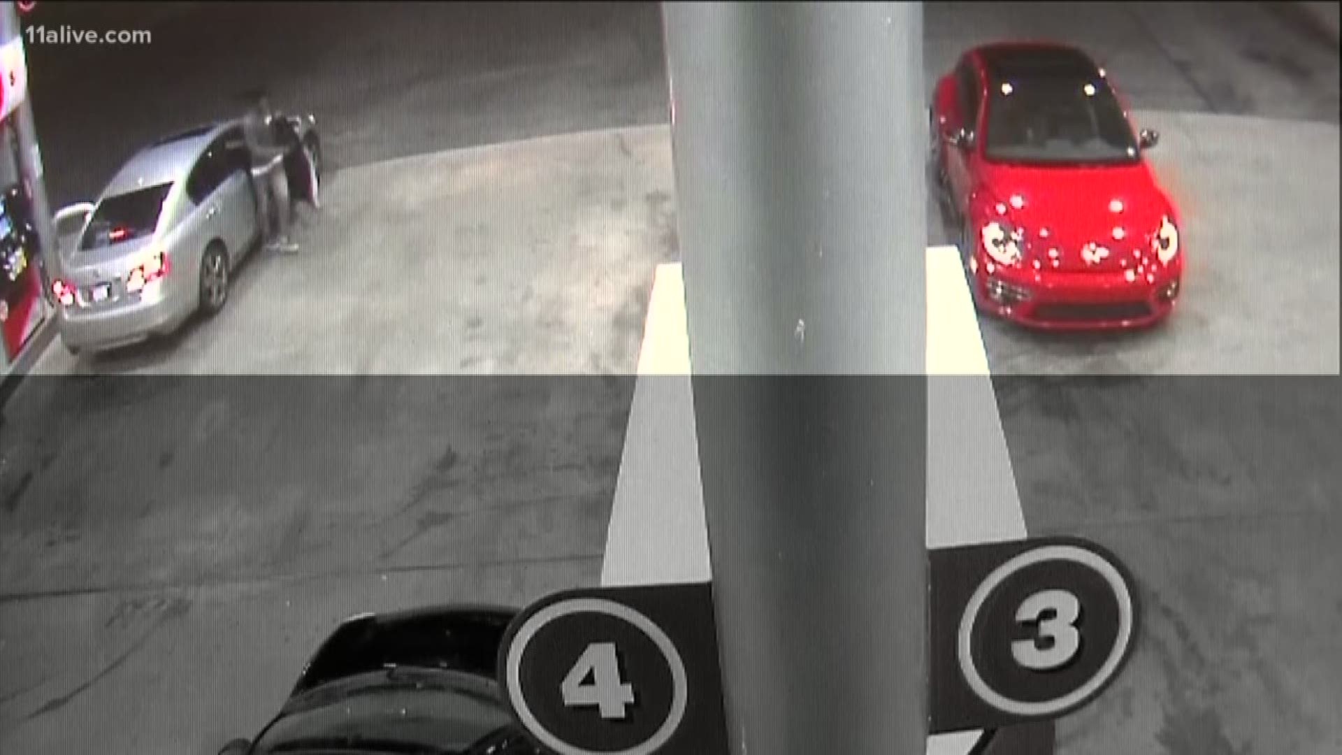Police are looking for the suspect in this "slider crime," after a suspect slid into a car while the mother ran inside a gas station.