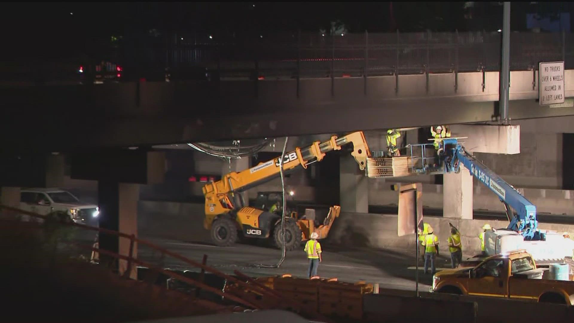 I 285 West At Ashford Dunwoody Road Expected To Reopen Tuesday Morning After Fiery Crash Gdot 7142