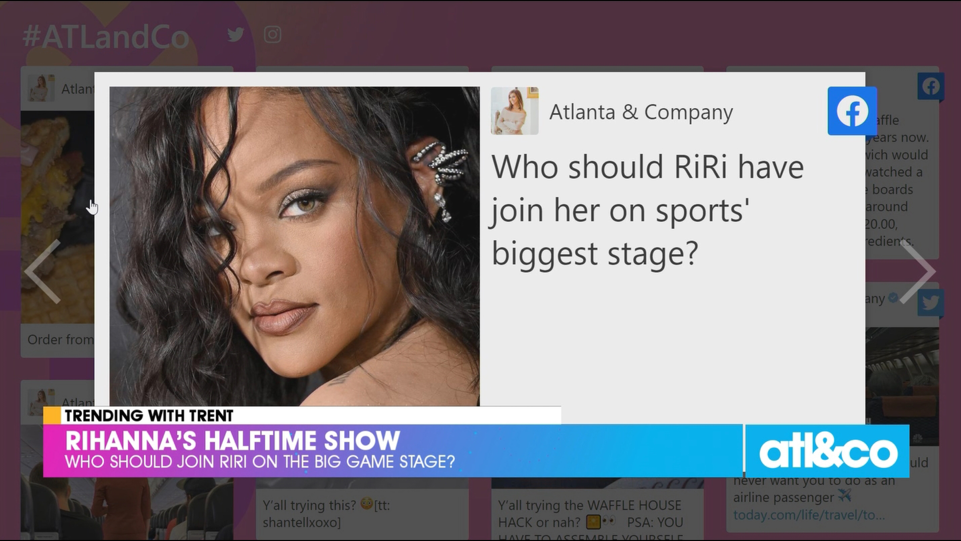Who should join multiplatinum superstar Rihanna on the halftime show stage?