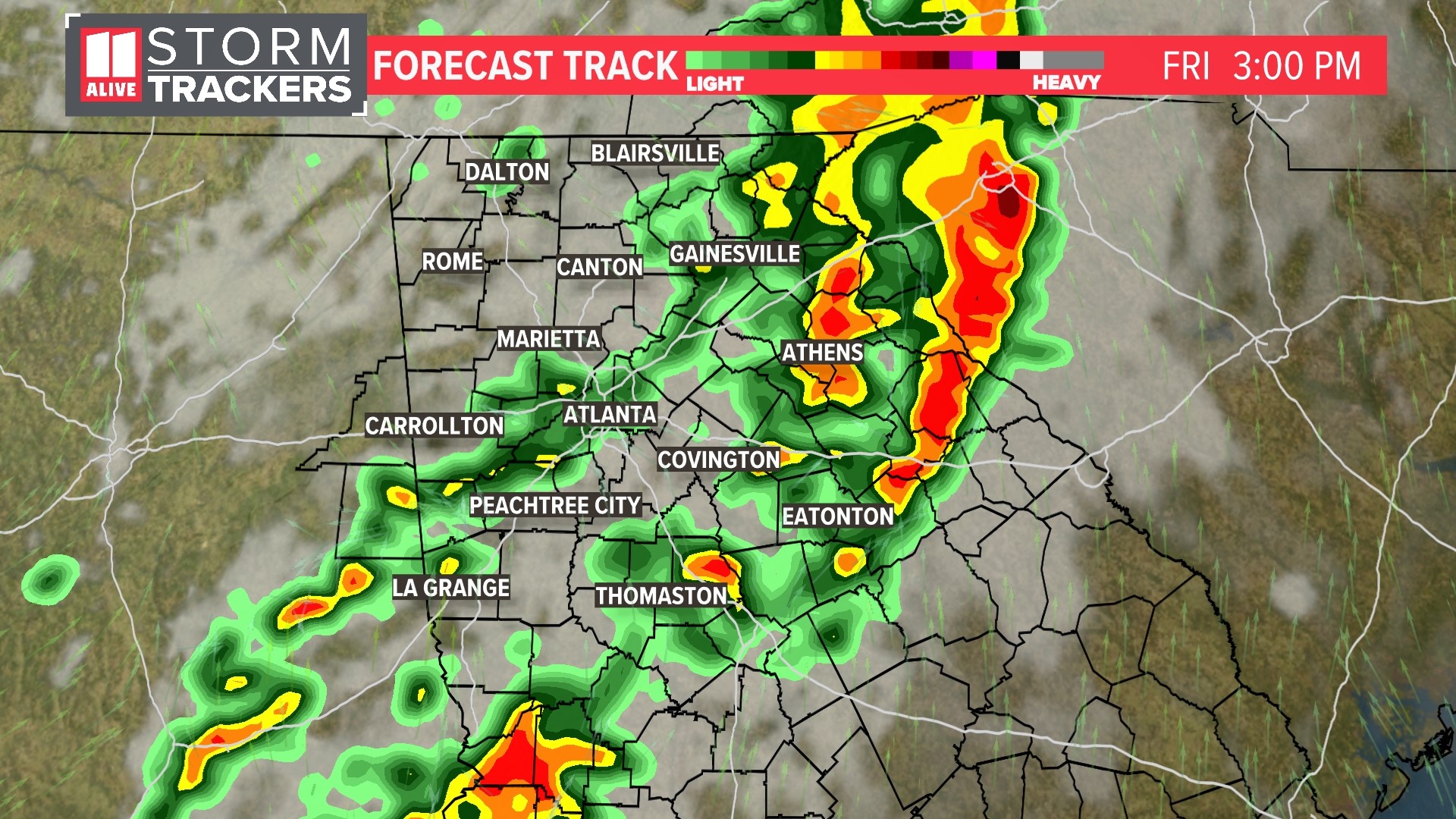 Atlanta Georgia weather this weekend | Storms possible | 11alive.com
