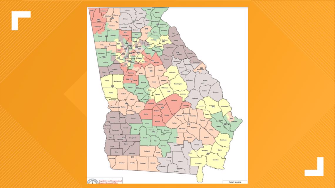 Map georgia Old Historical