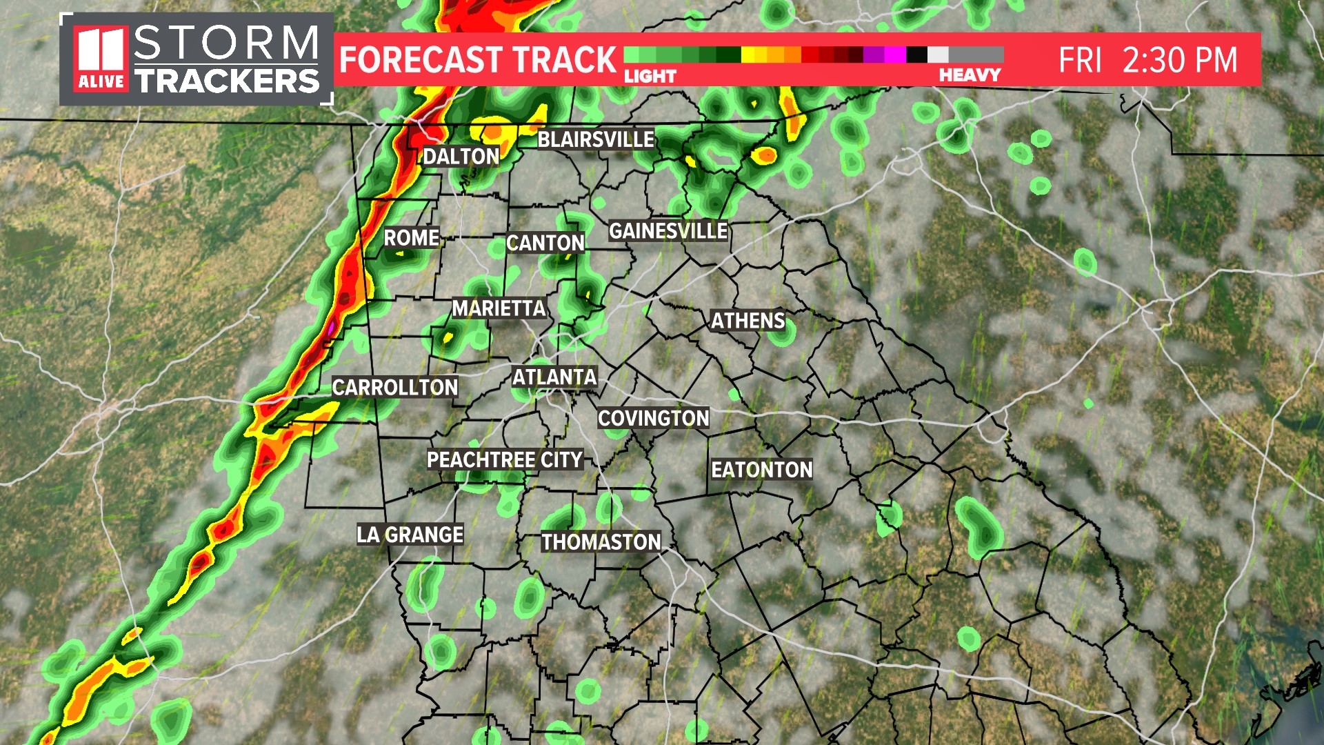 Timeline | Strong Storm Potential In Metro Atlanta, North Georgia ...