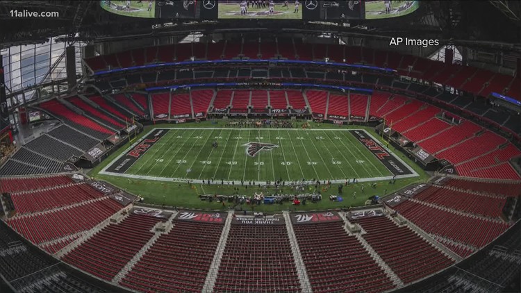 Atlanta Falcons, Atlanta United fans at Mercedes-Benz Stadium