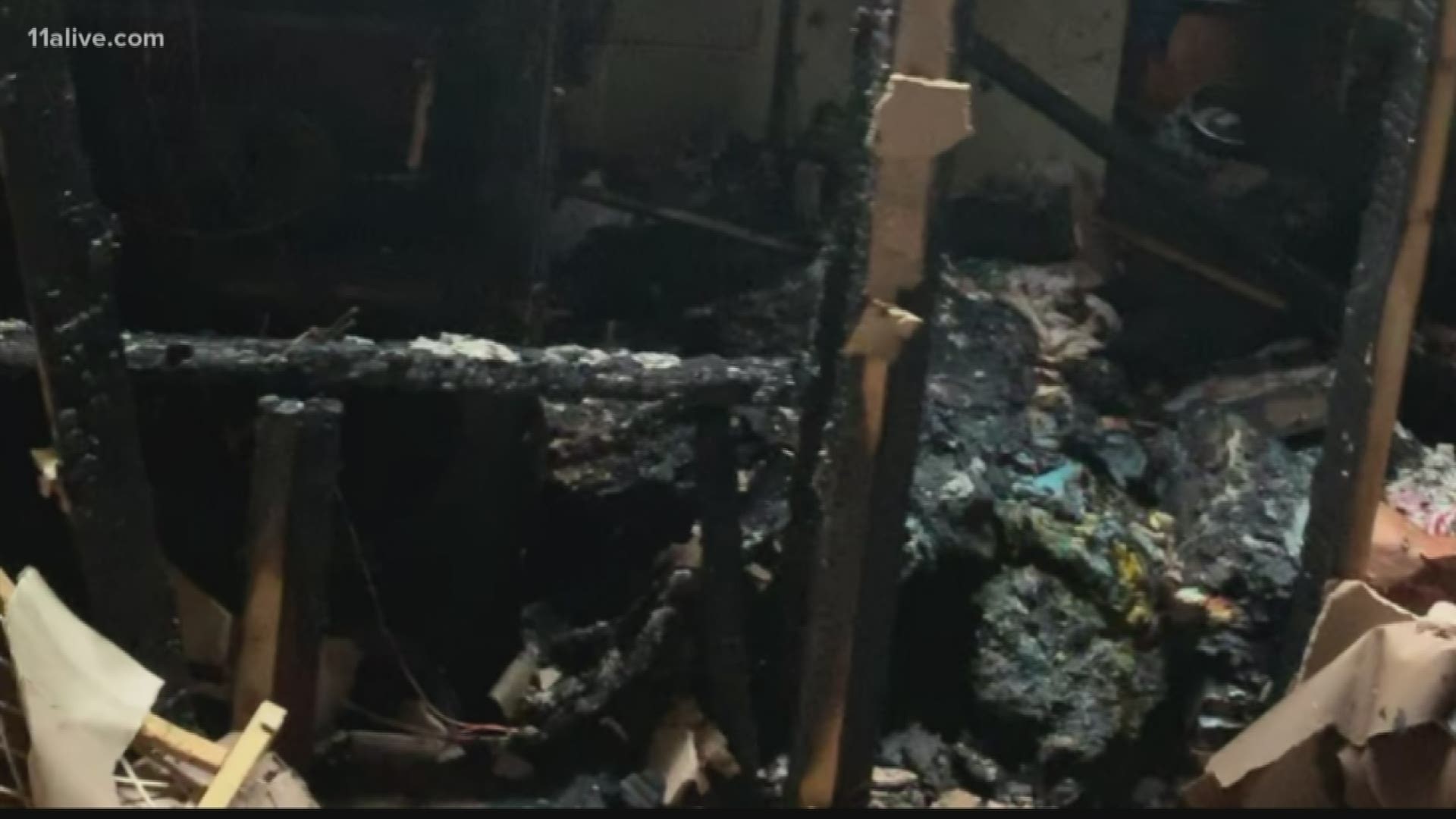 A Bartow County family doesn't have a home after it burned up in a fire. But they have their lives because of their pets.