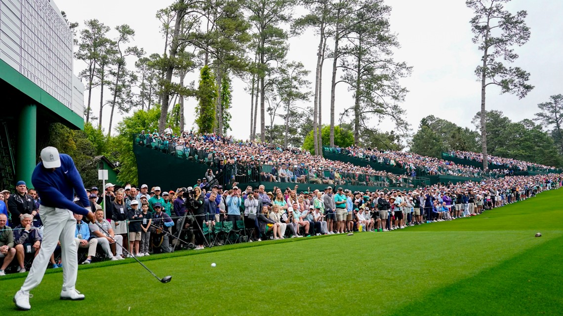 The Masters: Third round suspended as rain drenches field at