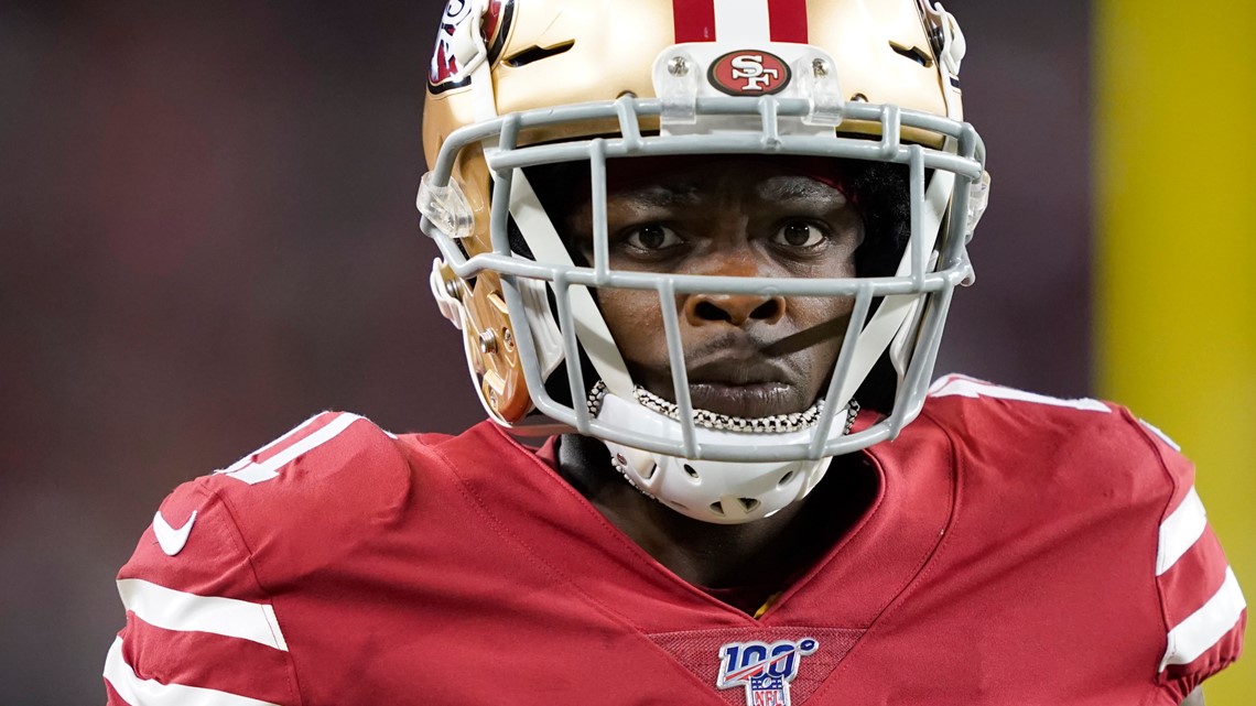 NFL player Marquise Goodwin trains for Olympics