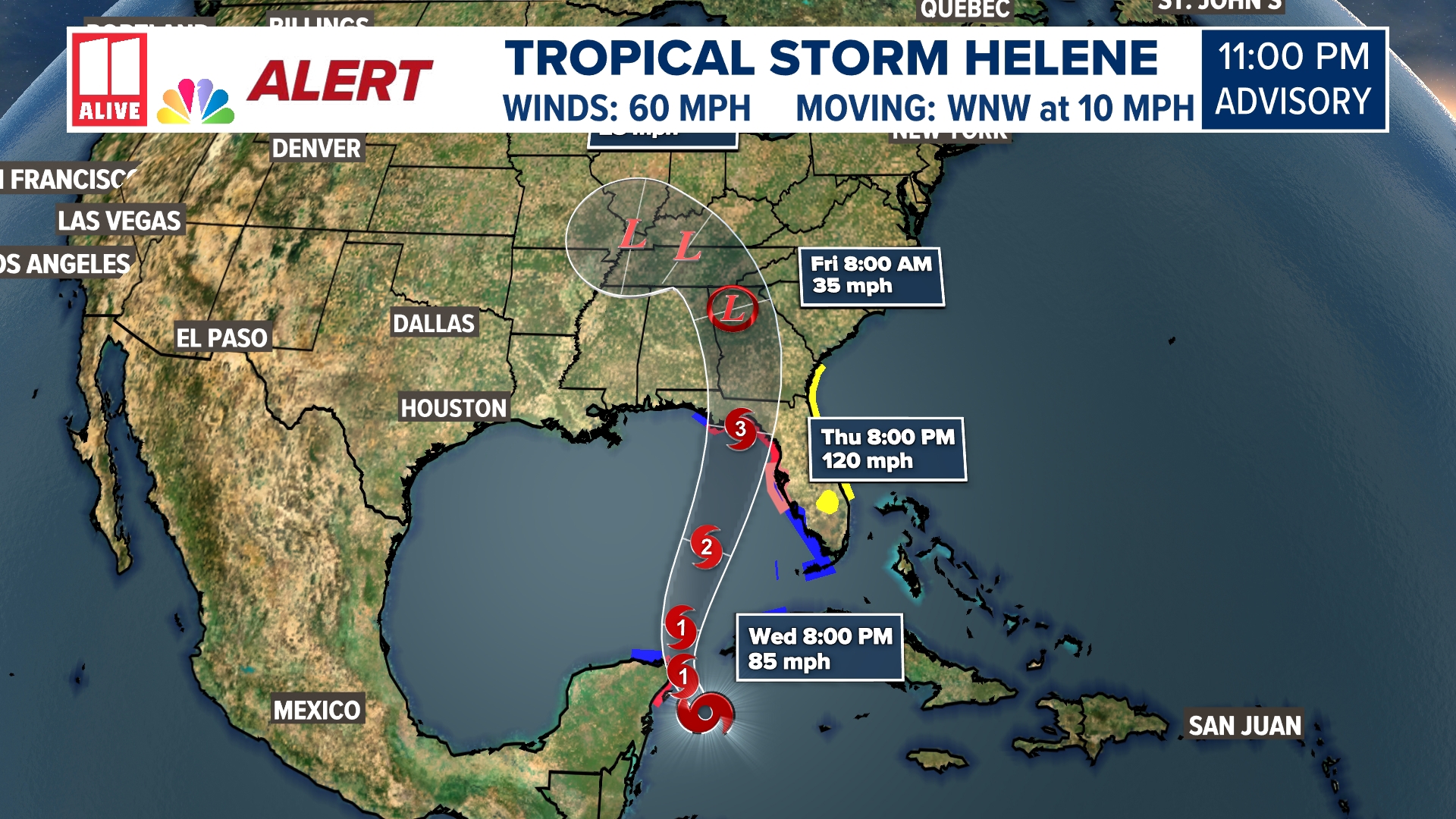 Counties are preparing ahead of Helene. Gov. Kemp has issued a state of emergency before the storm tracks its way to Georgia