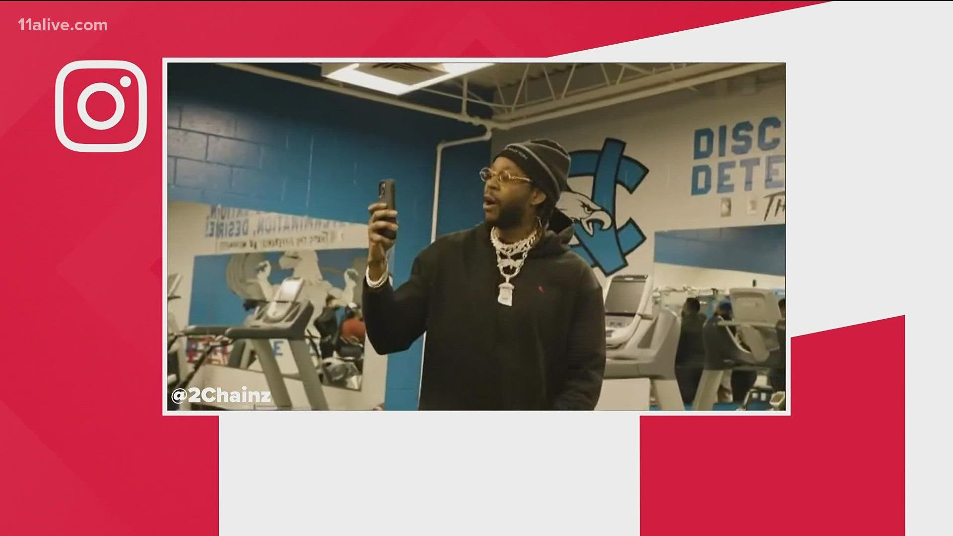 North Clayton High School has a new gym thanks to rapper 2 Chainz.
