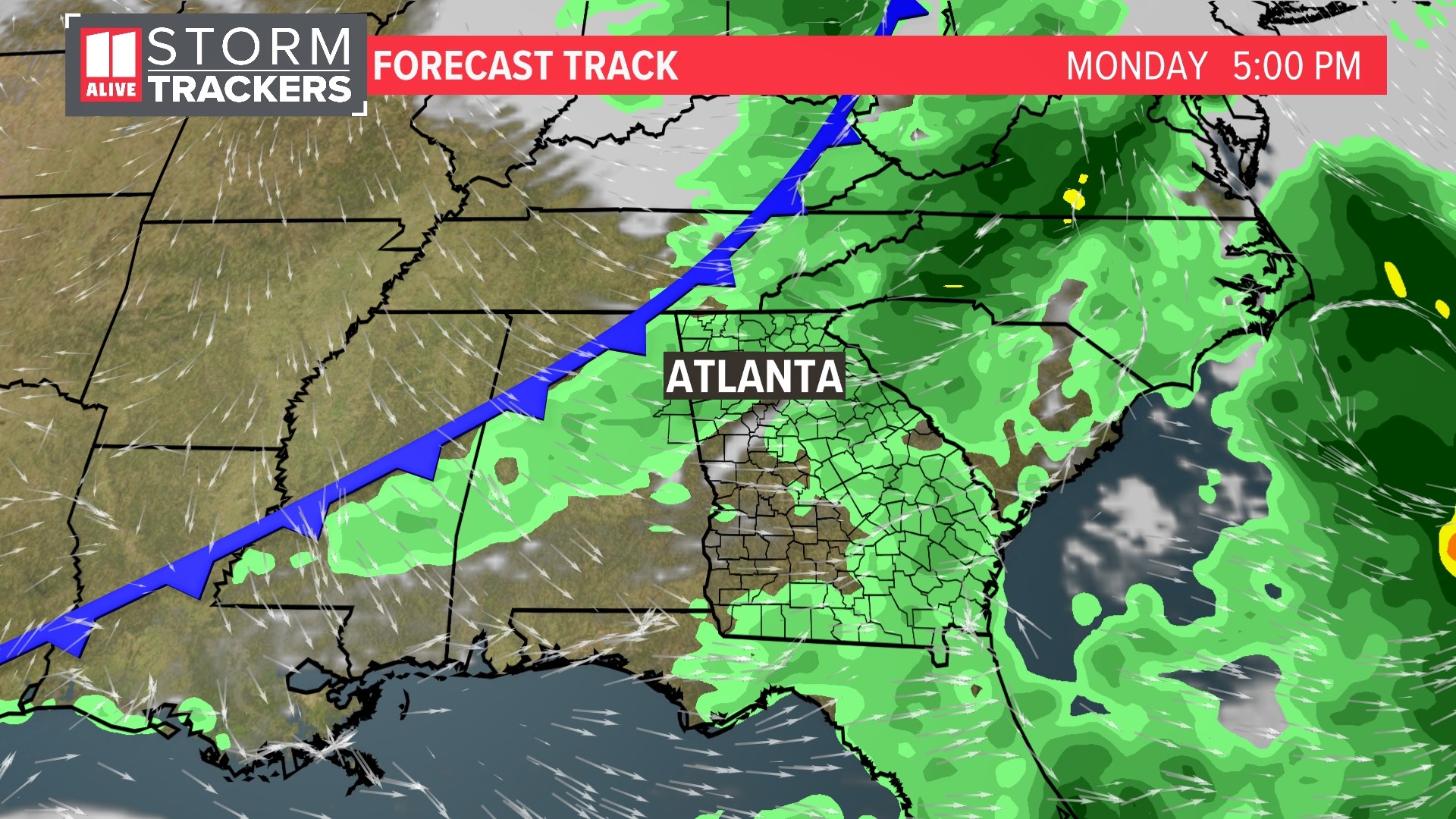 A series of storms & temperature roller coaster ahead this week ...