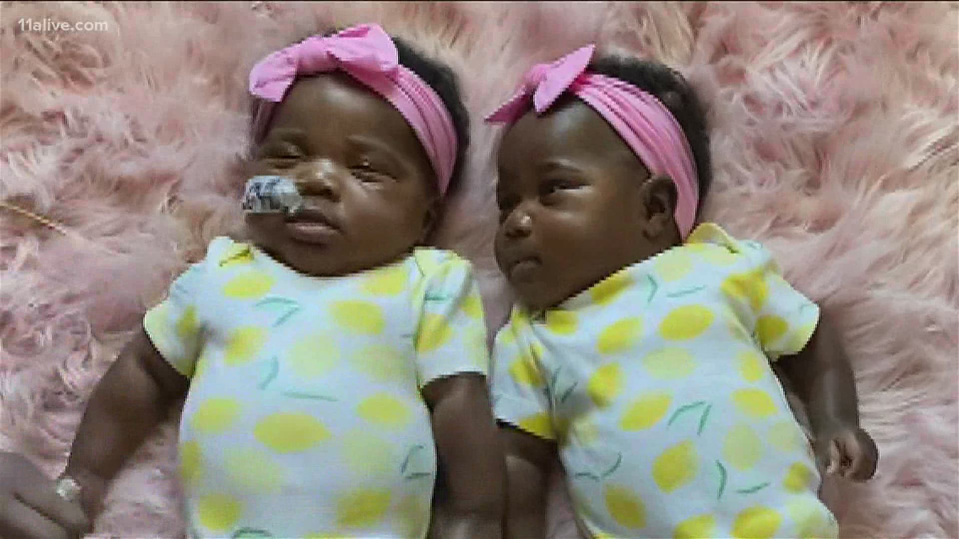 Between Justice and her twin, they spent 168 days in the hospital. They are finally home.