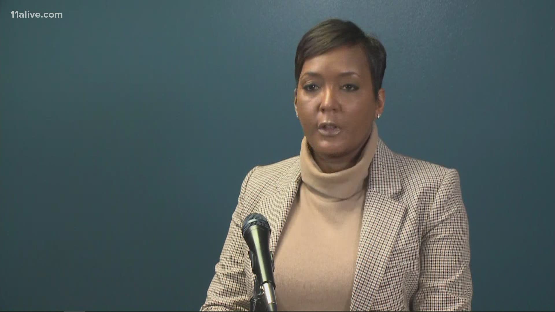 She spoke on Tuesday at a news conference for an update in the shooting death of a 7-year-old girl.