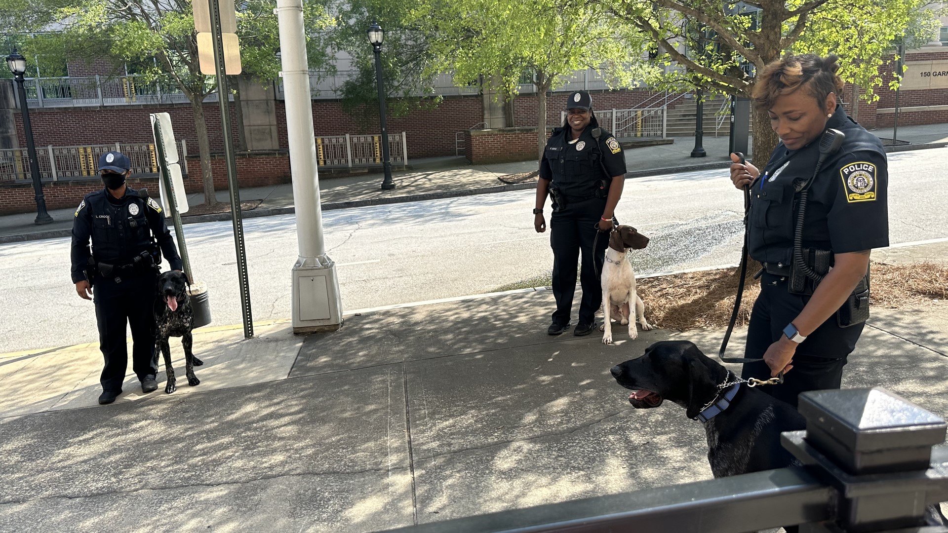 The three new officers will be used for bomb and weapon detection inside and outside Atlanta Public Schools