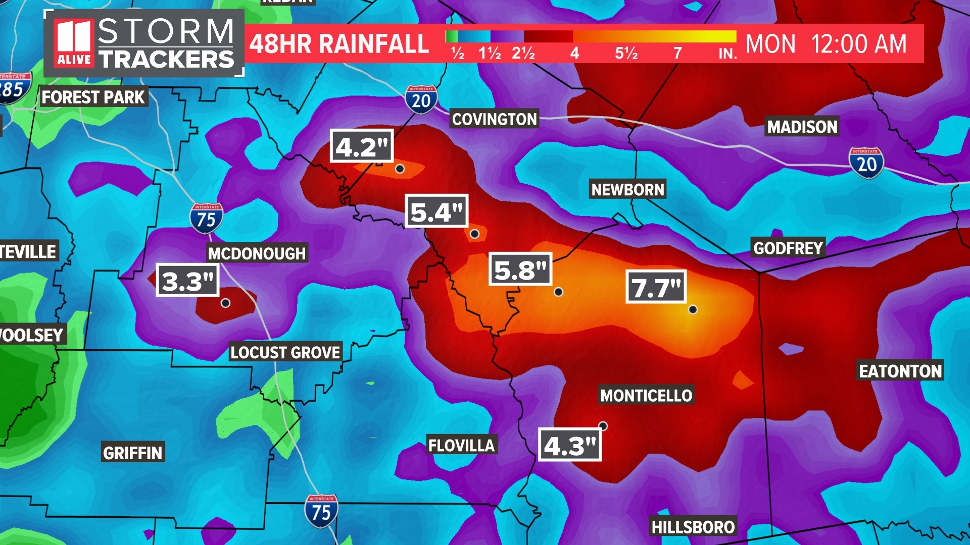 Rain totals in north Georgia | Are we out of drought? | 11alive.com
