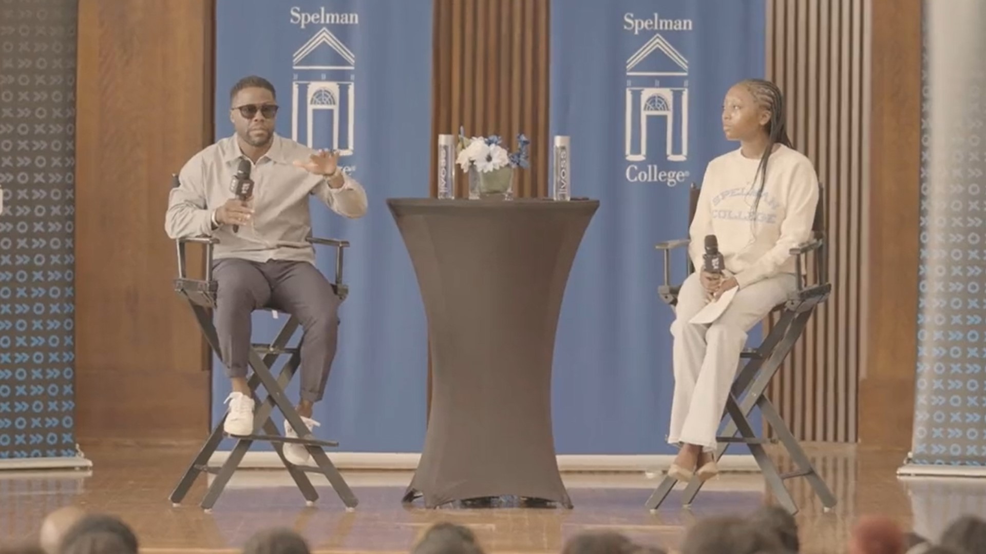 Kevin Hart visits Spelman College in Atlanta