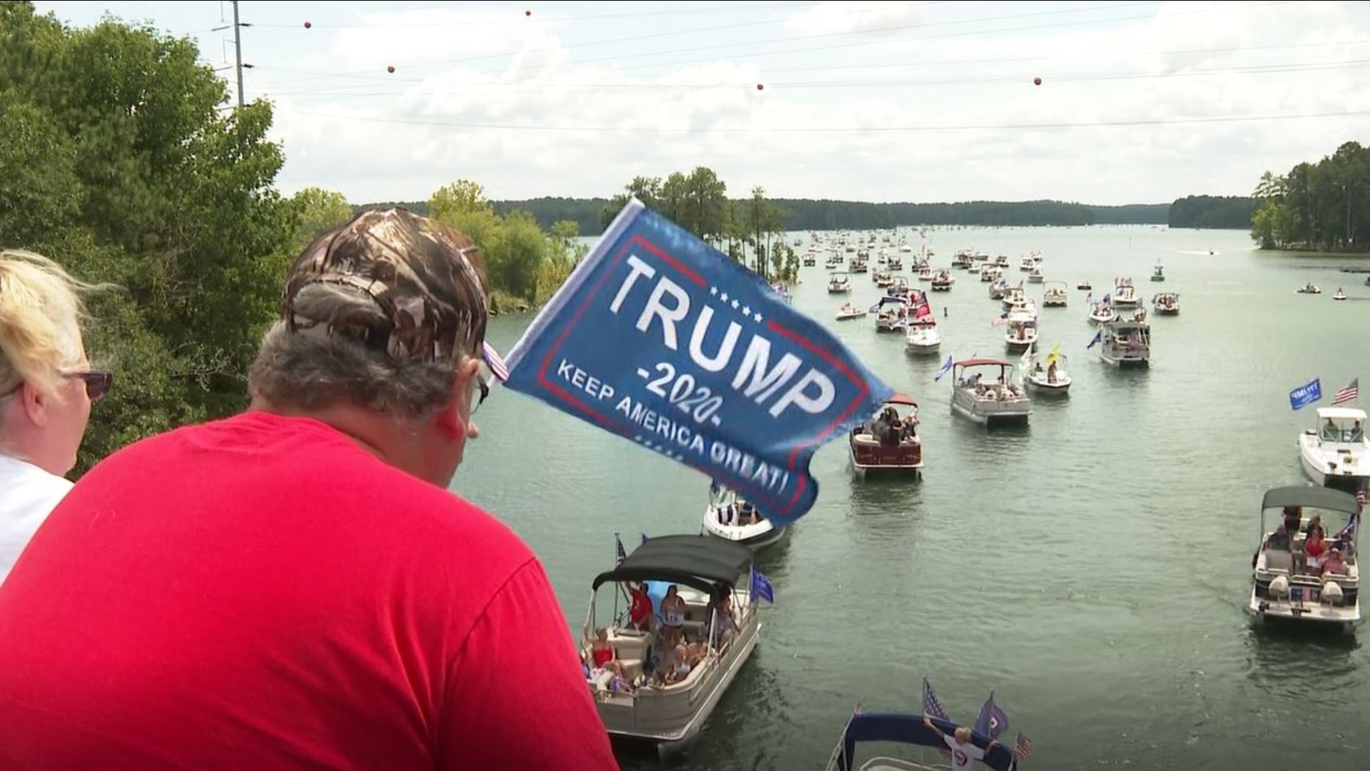 Trump Boats Rally Held On Lake Allatoona Georgia