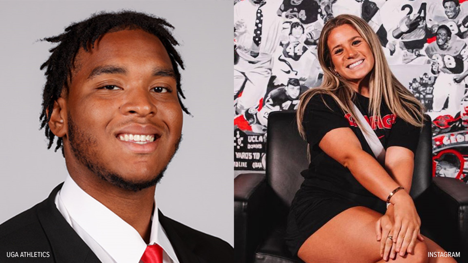 Tributes were pouring in for the two members of the UGA football team.