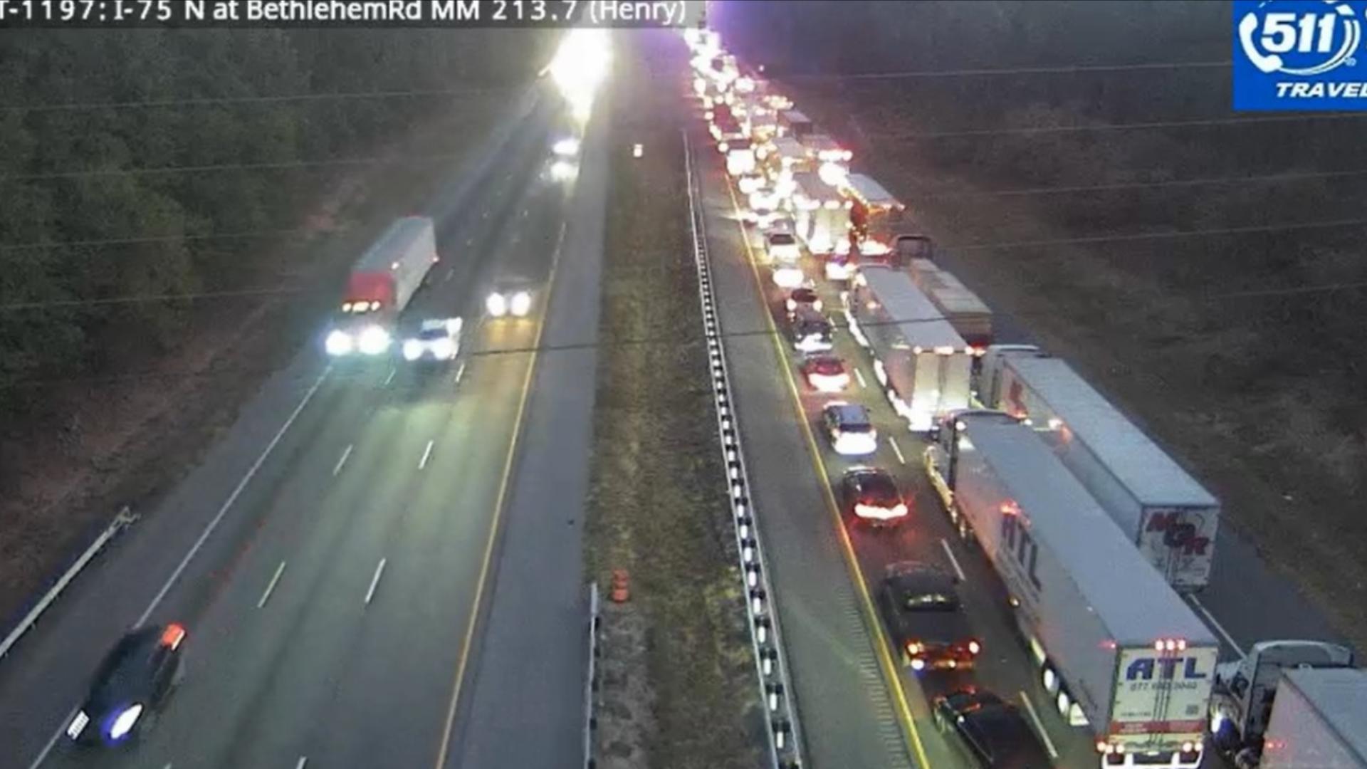 I 75 traffic Henry County northbound lanes closed | 11alive.com