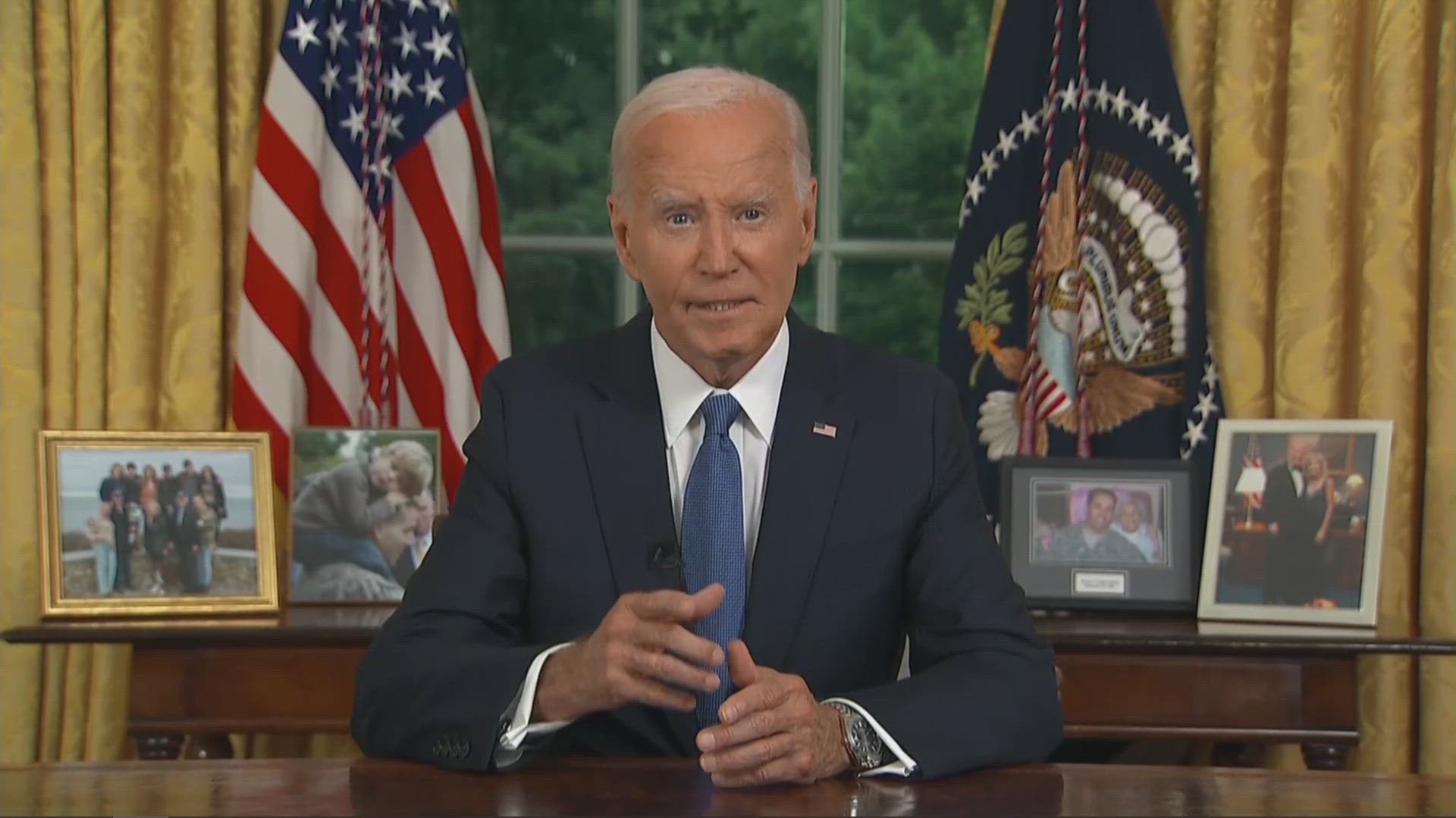 Tonight, President Biden spoke live to the nation on his decision to drop out of the presidential race.