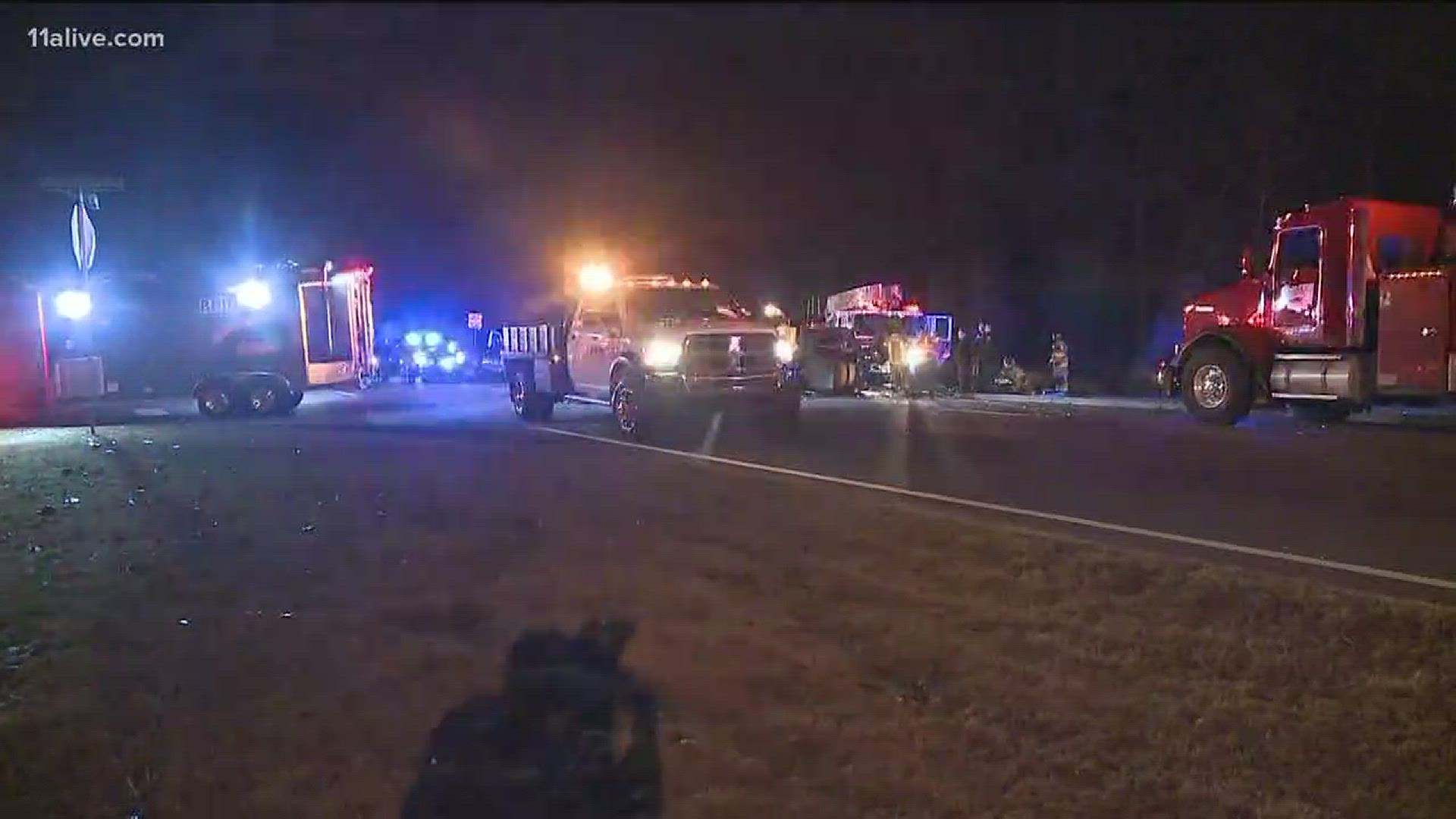 Driver killed after fiery crash with tractor trailer | 11alive.com