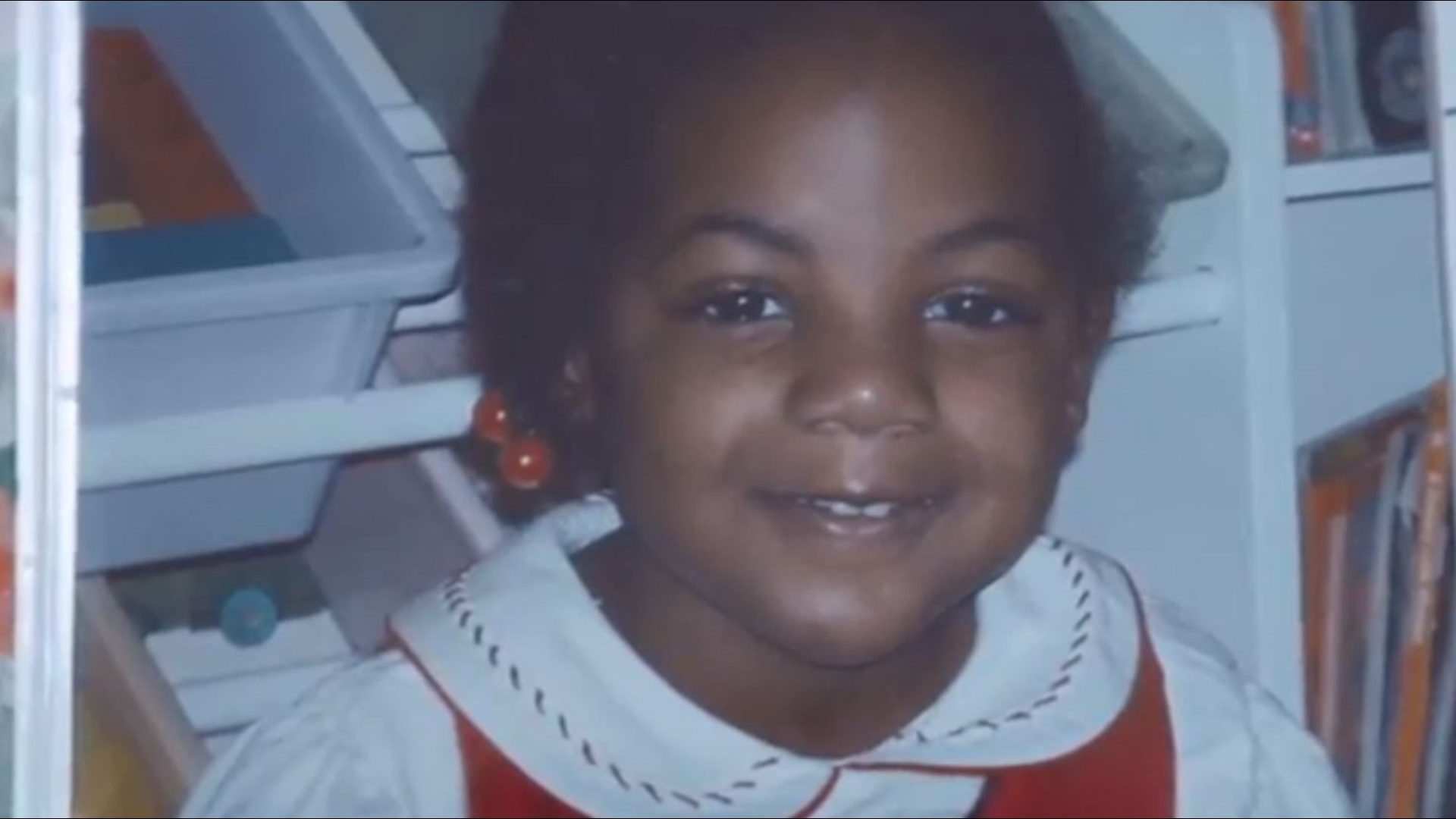 Robin Moss remembers her granddaughter, Emani Moss. The 10-year-old was starved and then burned to death. A jury sentenced Emani’s stepmother, Tiffany Moss, to death for the girl’s murder.