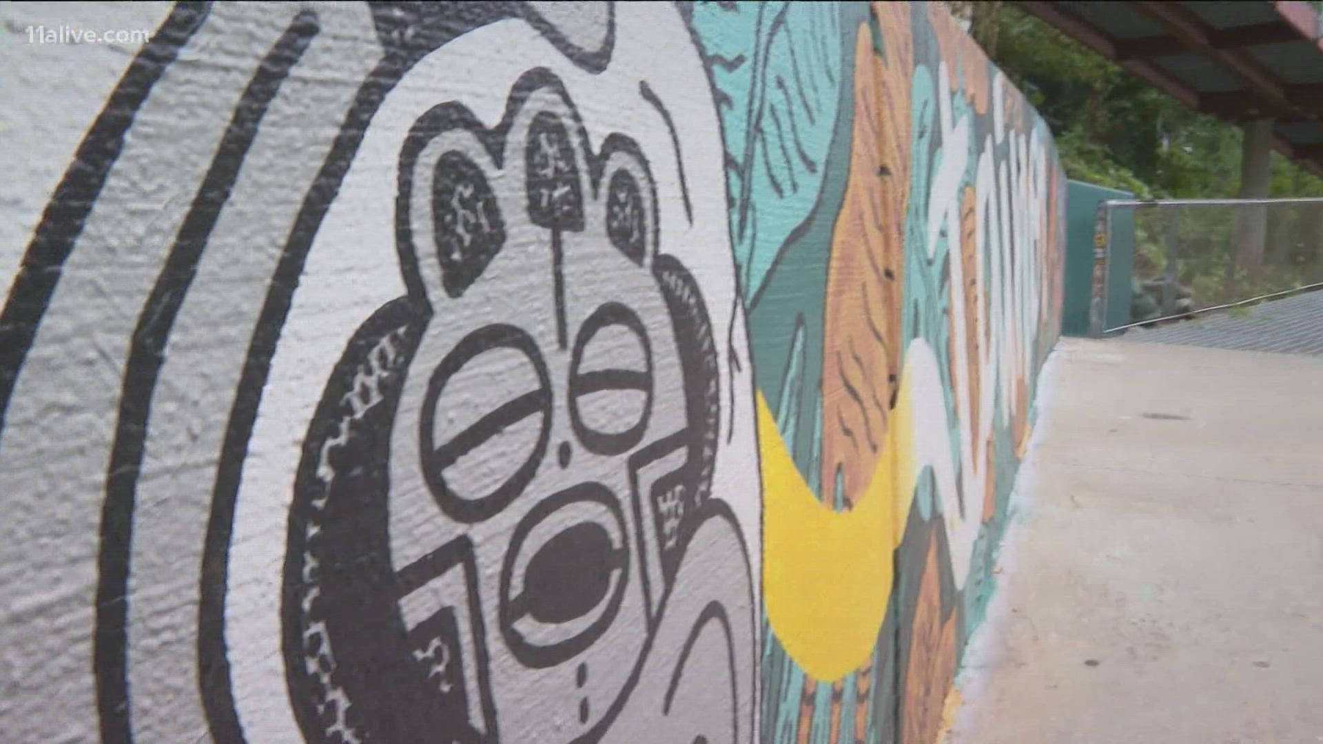 For about three months, Lisette Correa worked to display Puerto Rican history on the BeltLine walls.