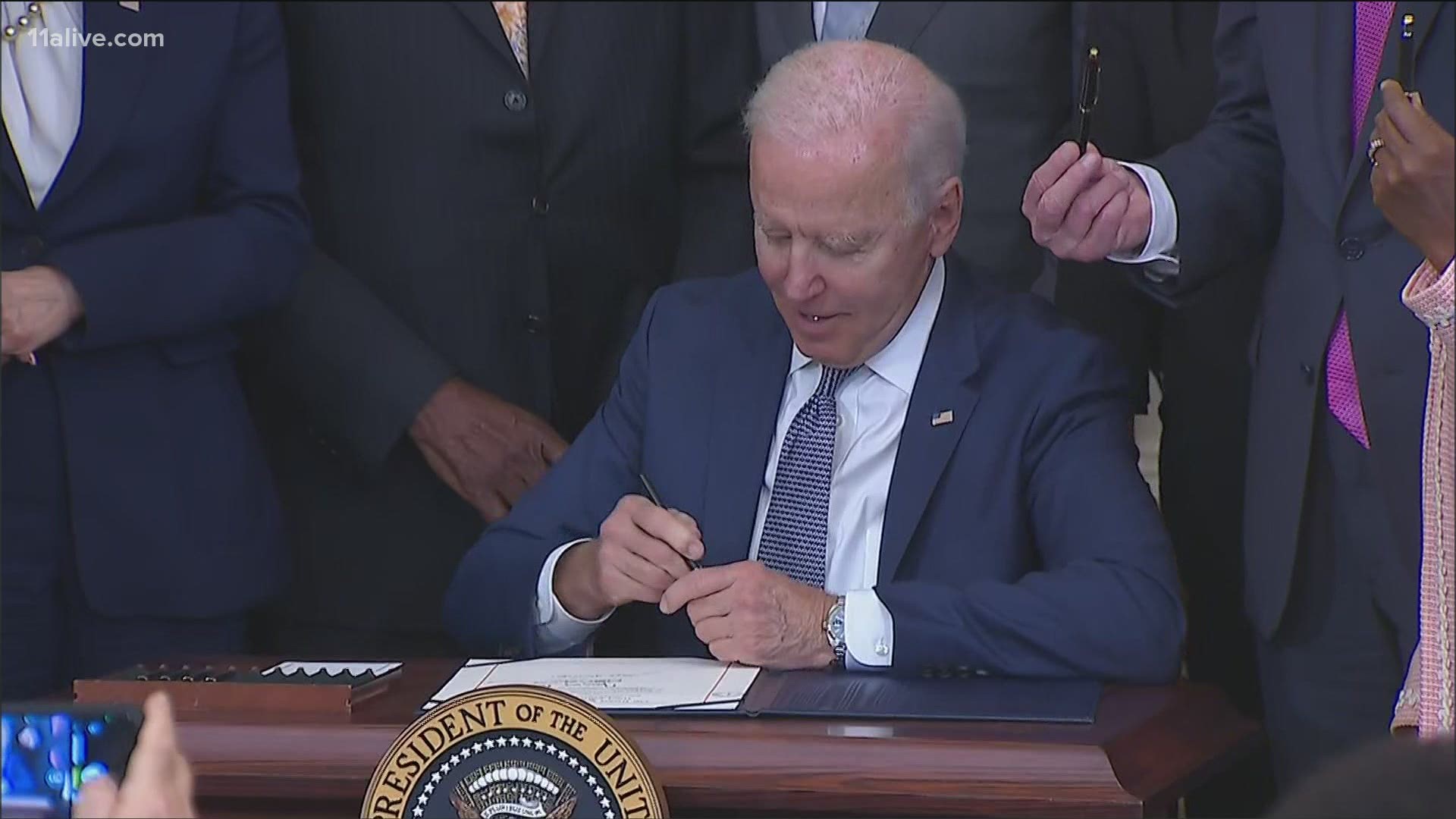 President Biden signed the bill into law.