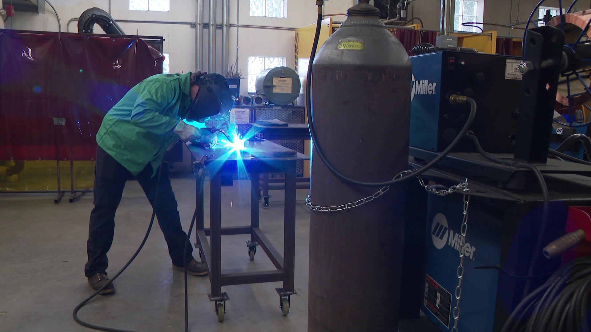 Inside Goodwill Industries’ Woodstock Career Center, a new welding simulator is changing how people enter the trade.