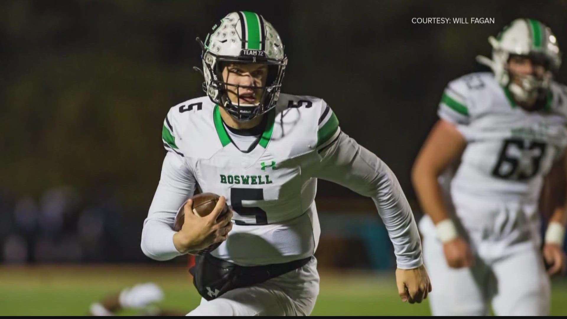 The beloved Roswell High quarterback had dreams of playing college football receiving scholarship offers from several programs.