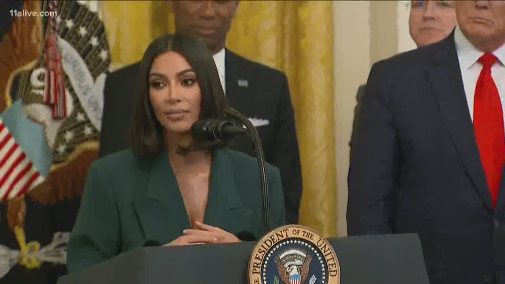 Kardashian West announced the creation of a new ride-sharing partnership that will give former prisoners gift cards to help them get to and from job interviews, work and family events.